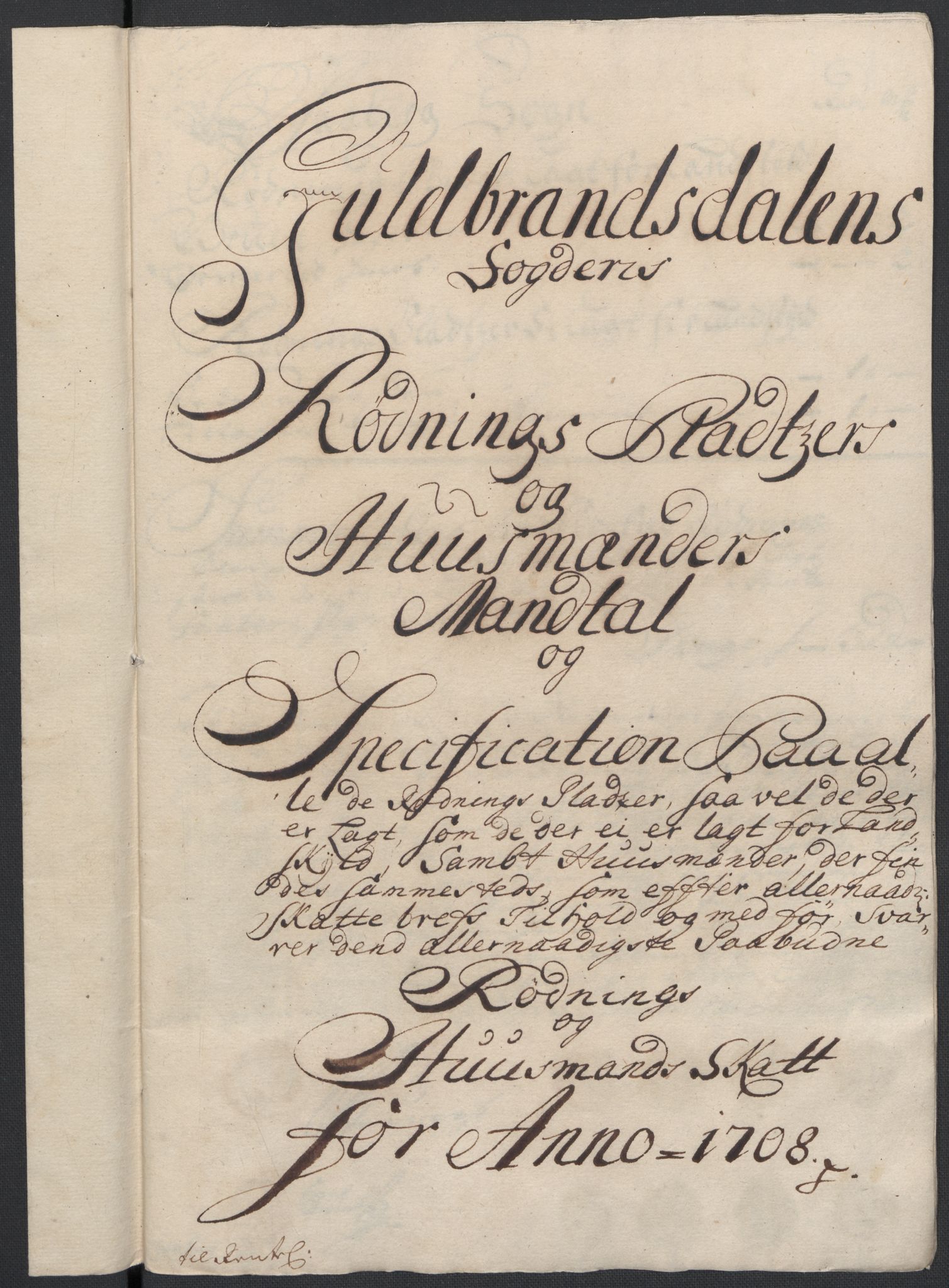 Rentekammeret inntil 1814, Reviderte regnskaper, Fogderegnskap, AV/RA-EA-4092/R17/L1179: Fogderegnskap Gudbrandsdal, 1708-1710, p. 31