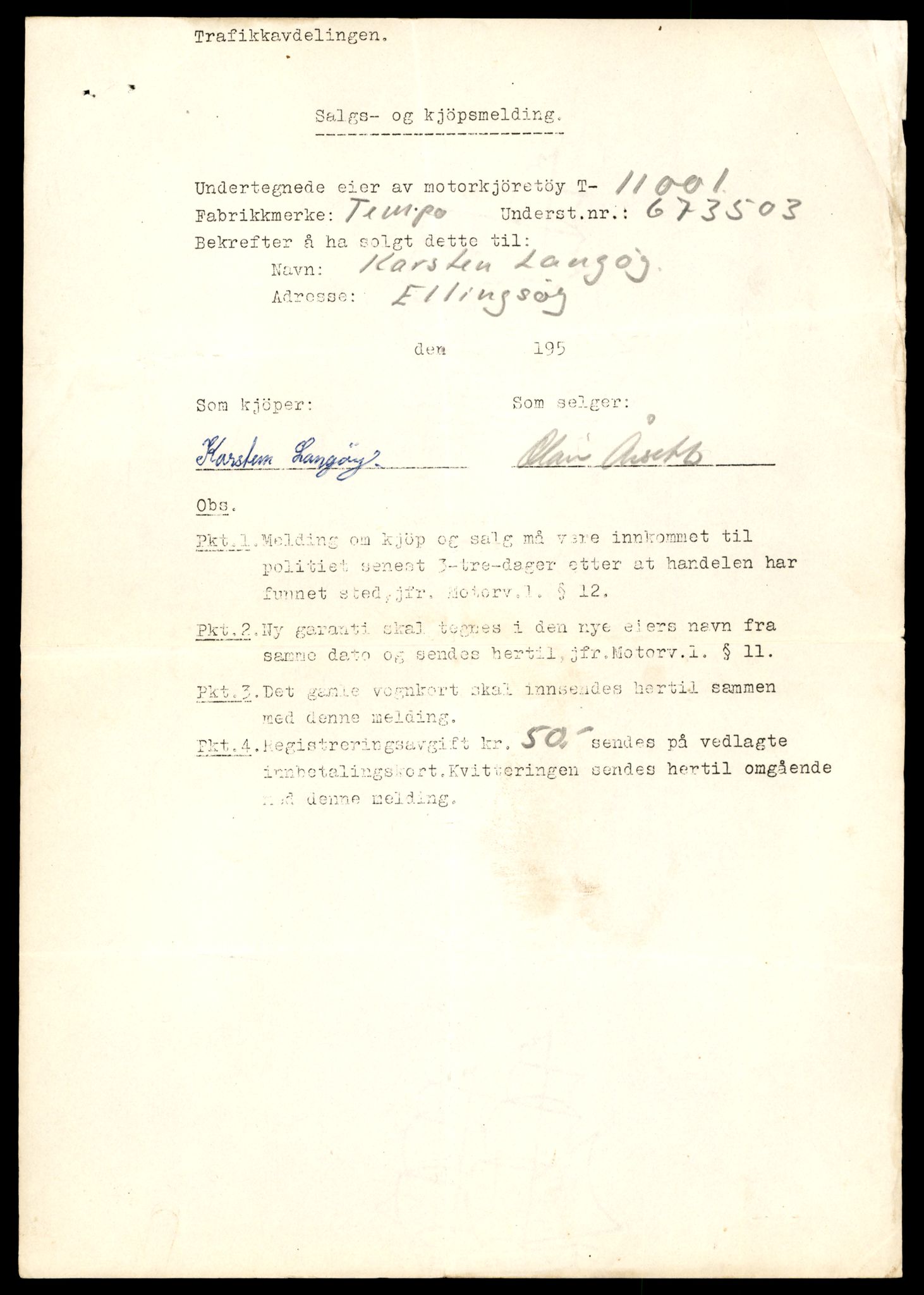 Møre og Romsdal vegkontor - Ålesund trafikkstasjon, AV/SAT-A-4099/F/Fe/L0025: Registreringskort for kjøretøy T 10931 - T 11045, 1927-1998, p. 1935