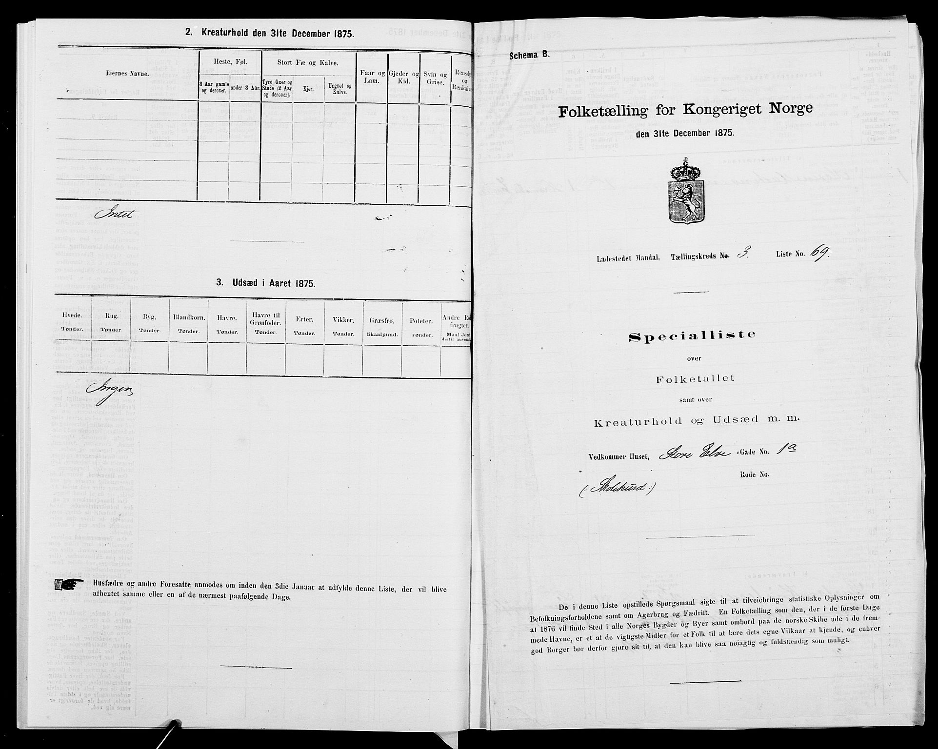 SAK, 1875 census for 1002B Mandal/Mandal, 1875, p. 155