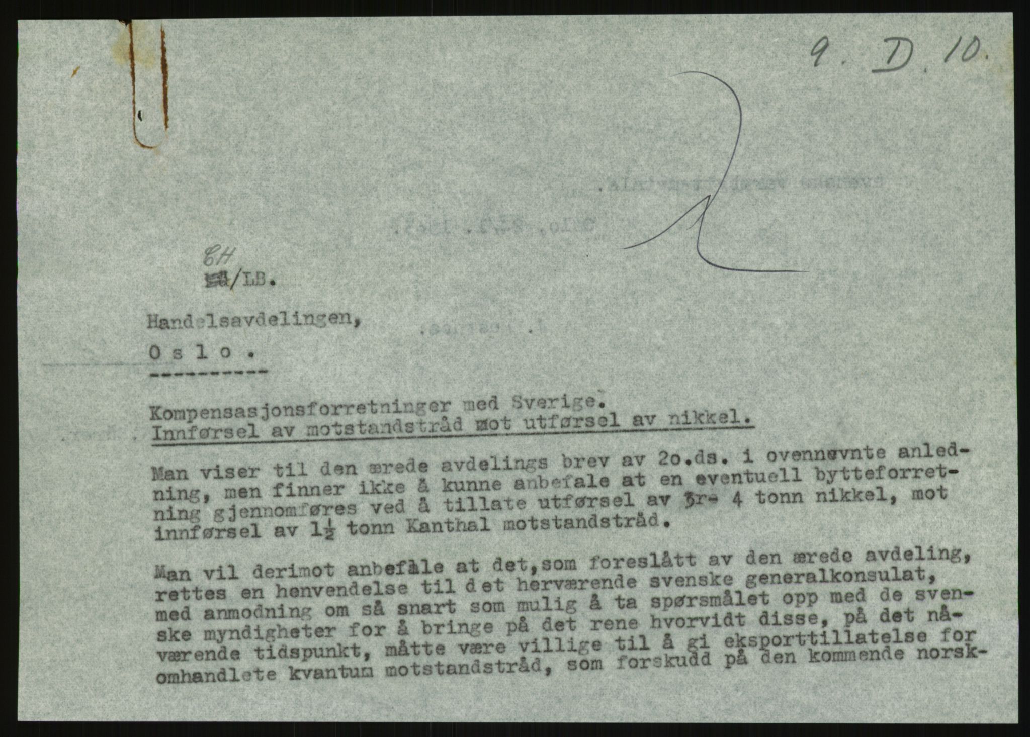 Direktoratet for industriforsyning, Sekretariatet, RA/S-4153/D/Df/L0054: 9. Metallkontoret, 1940-1945, p. 1685
