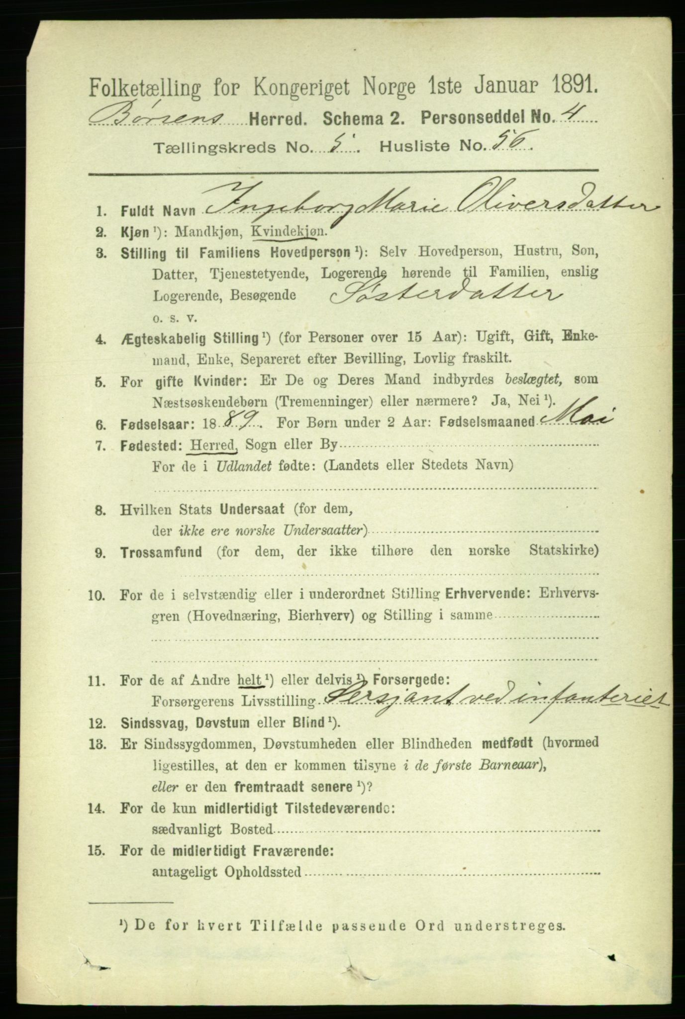 RA, 1891 census for 1658 Børsa, 1891, p. 2308