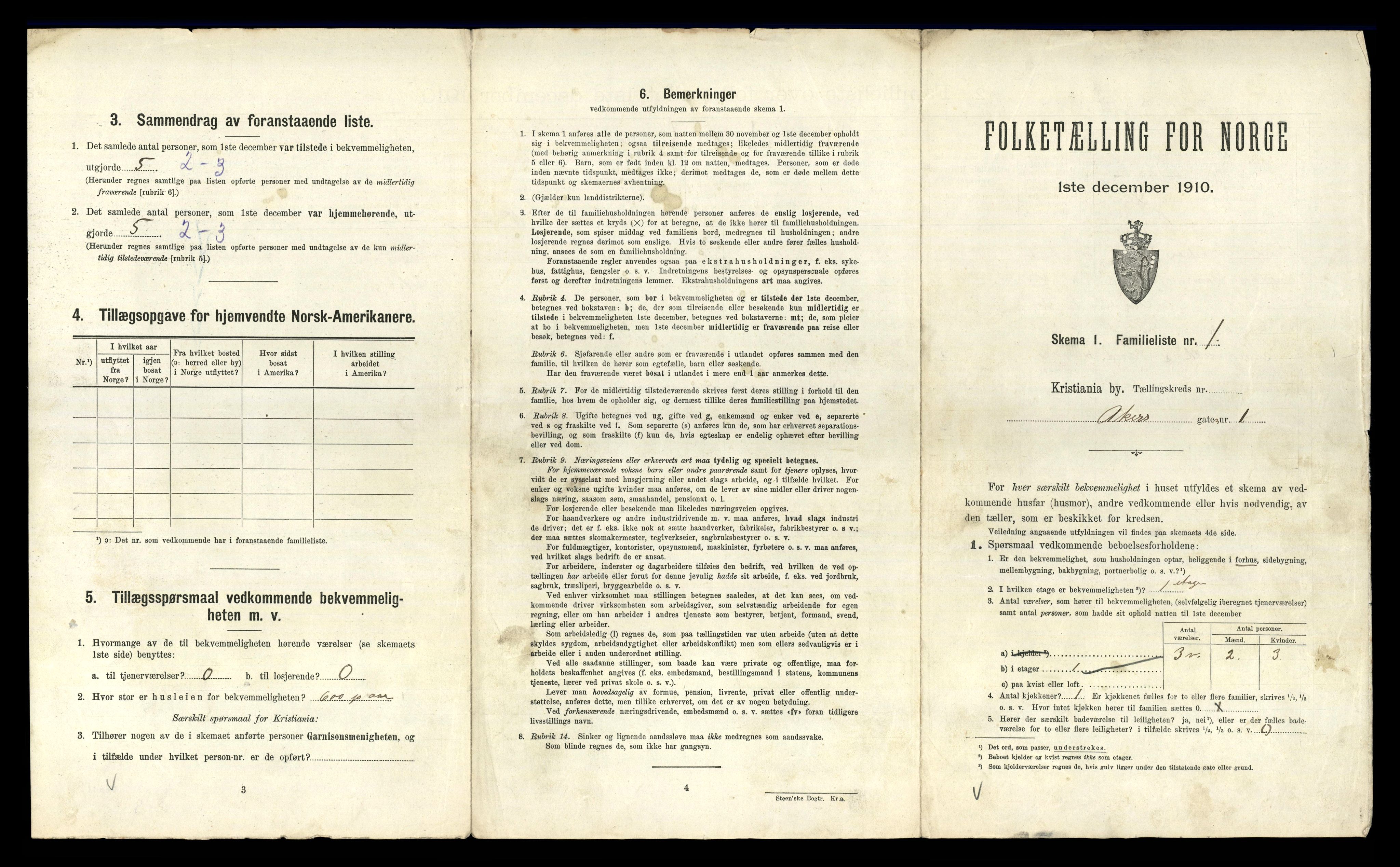 RA, 1910 census for Kristiania, 1910, p. 1285