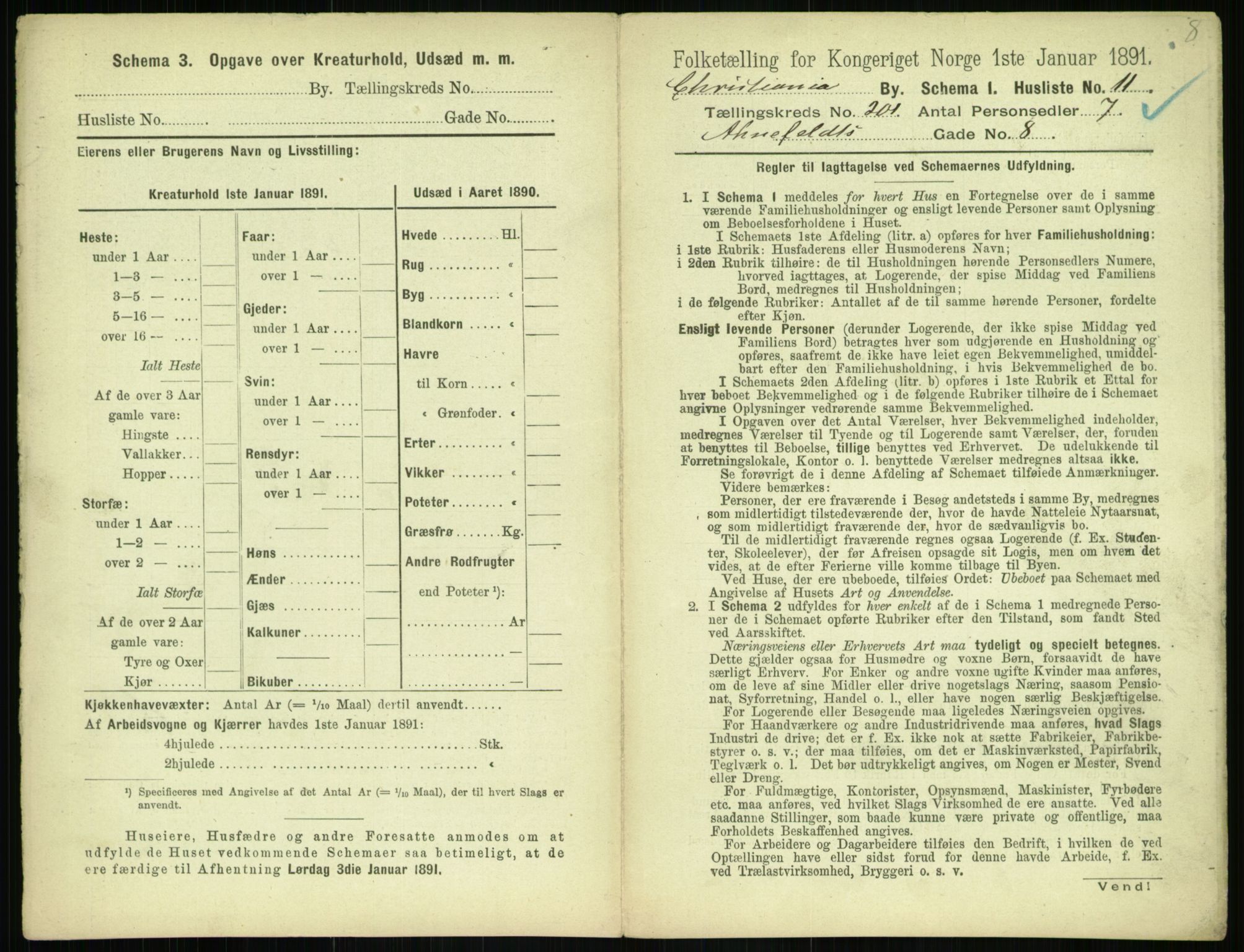 RA, 1891 census for 0301 Kristiania, 1891, p. 120898