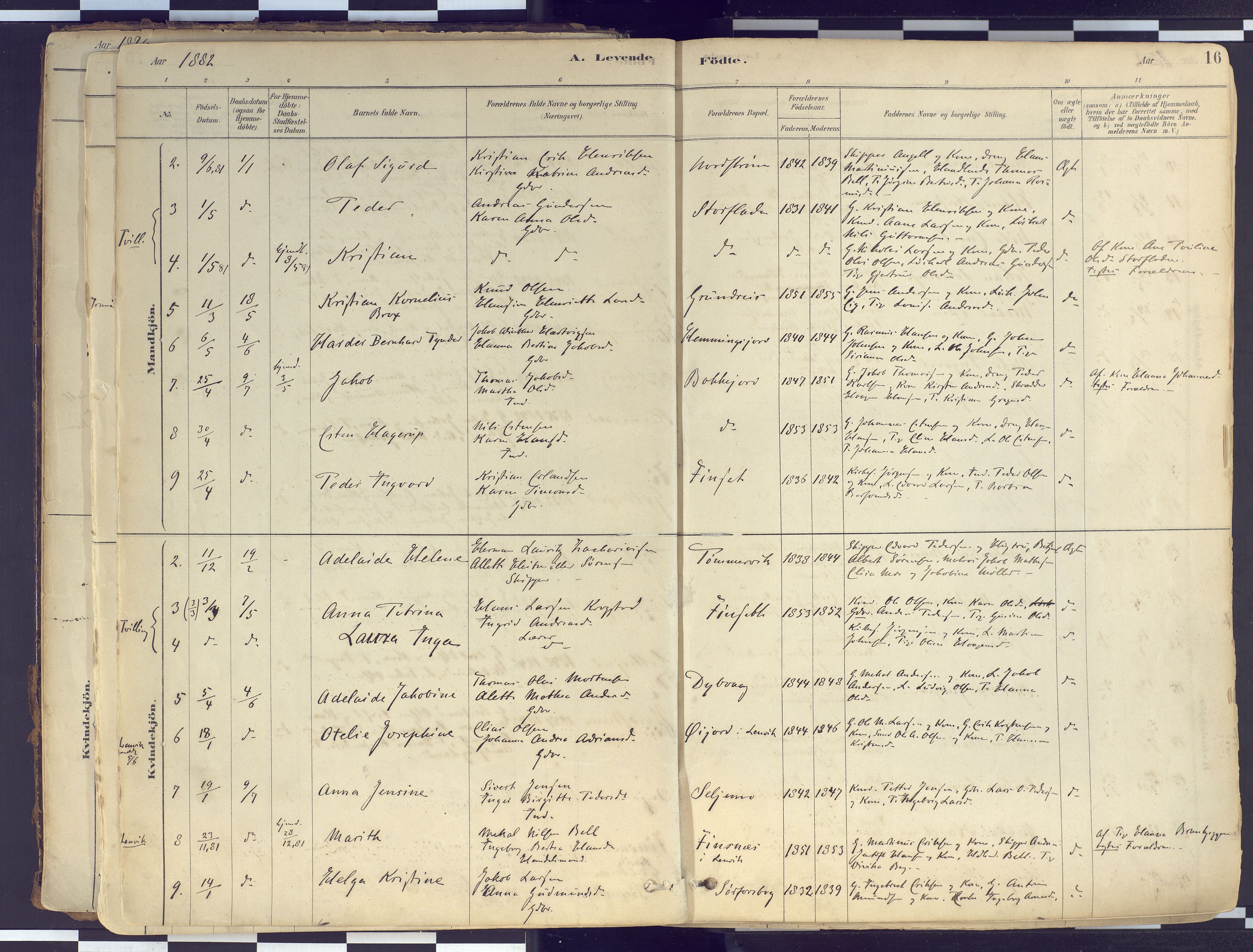 Tranøy sokneprestkontor, SATØ/S-1313/I/Ia/Iaa/L0010kirke: Parish register (official) no. 10, 1878-1904, p. 16