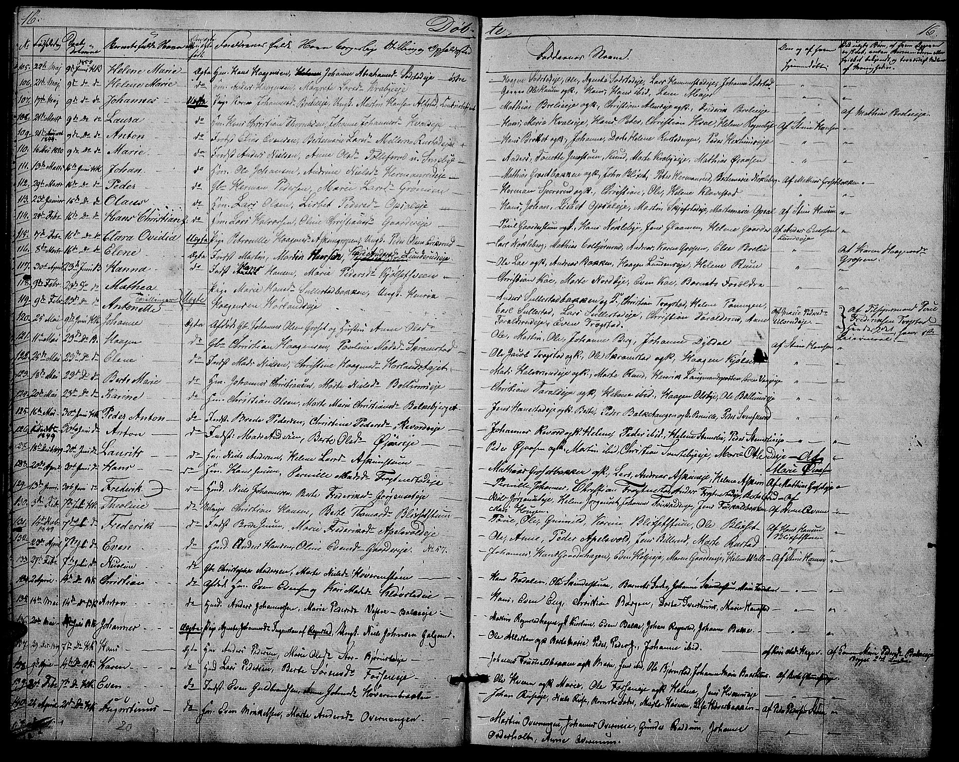 Østre Toten prestekontor, AV/SAH-PREST-104/H/Ha/Hab/L0003: Parish register (copy) no. 3, 1848-1857, p. 16