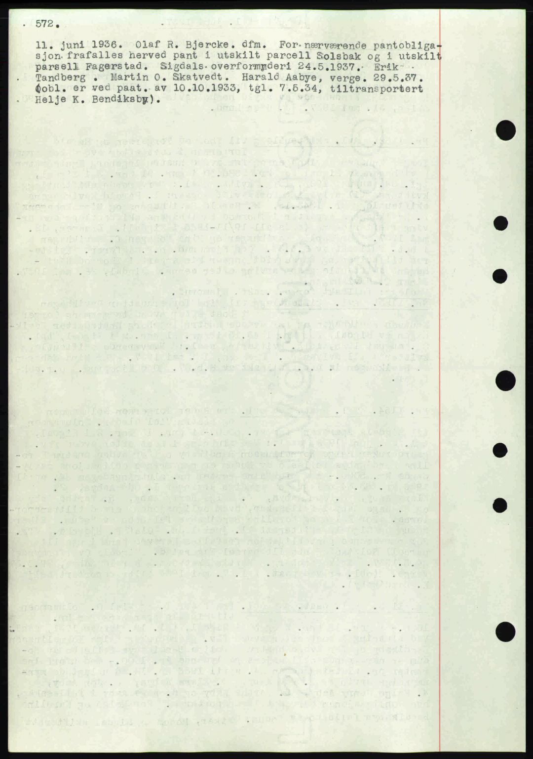 Eiker, Modum og Sigdal sorenskriveri, SAKO/A-123/G/Ga/Gab/L0035: Mortgage book no. A5, 1937-1937, Diary no: : 1155/1937
