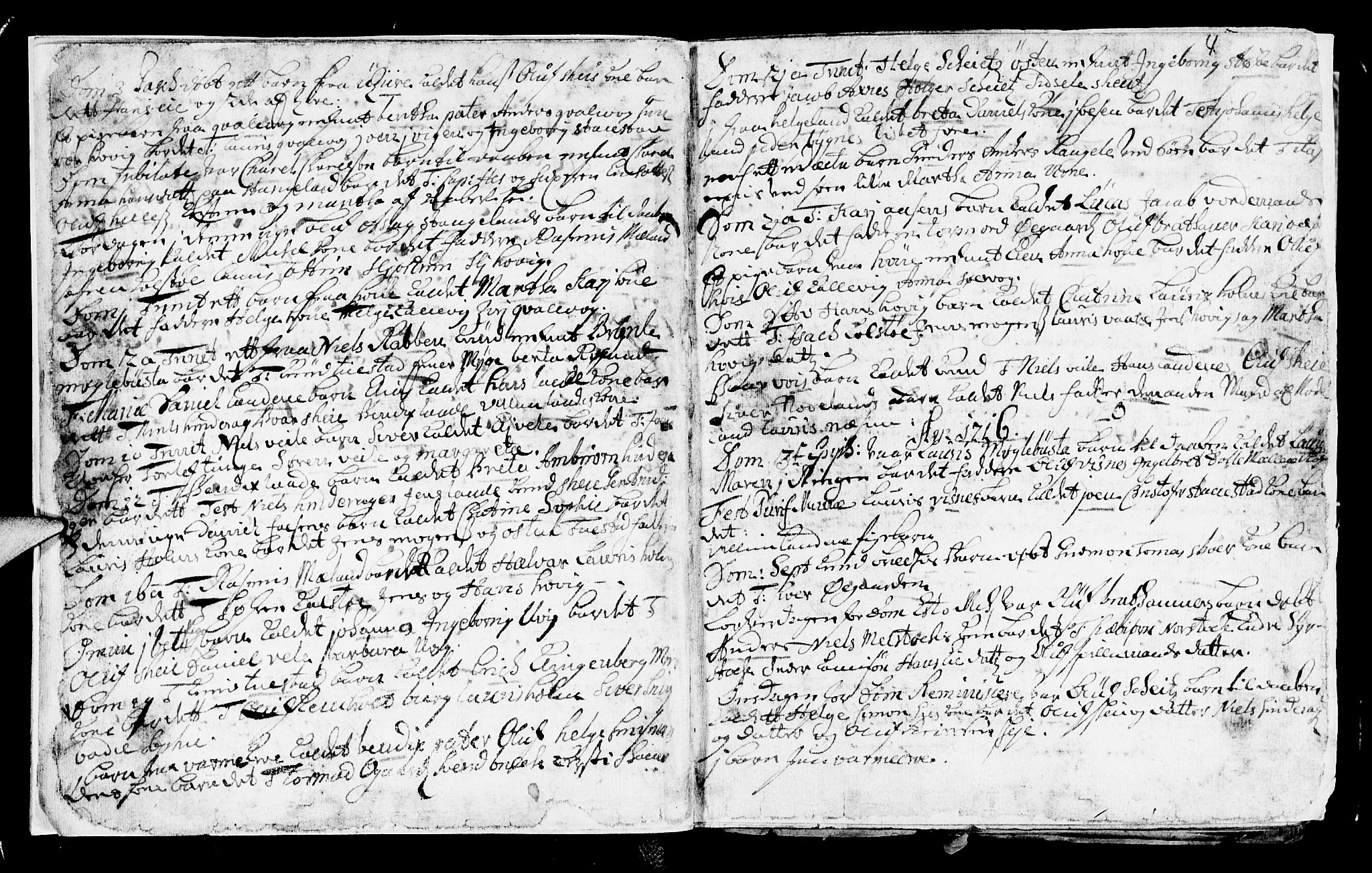 Avaldsnes sokneprestkontor, AV/SAST-A -101851/H/Ha/Haa/L0001: Parish register (official) no. A 1, 1711-1764, p. 4