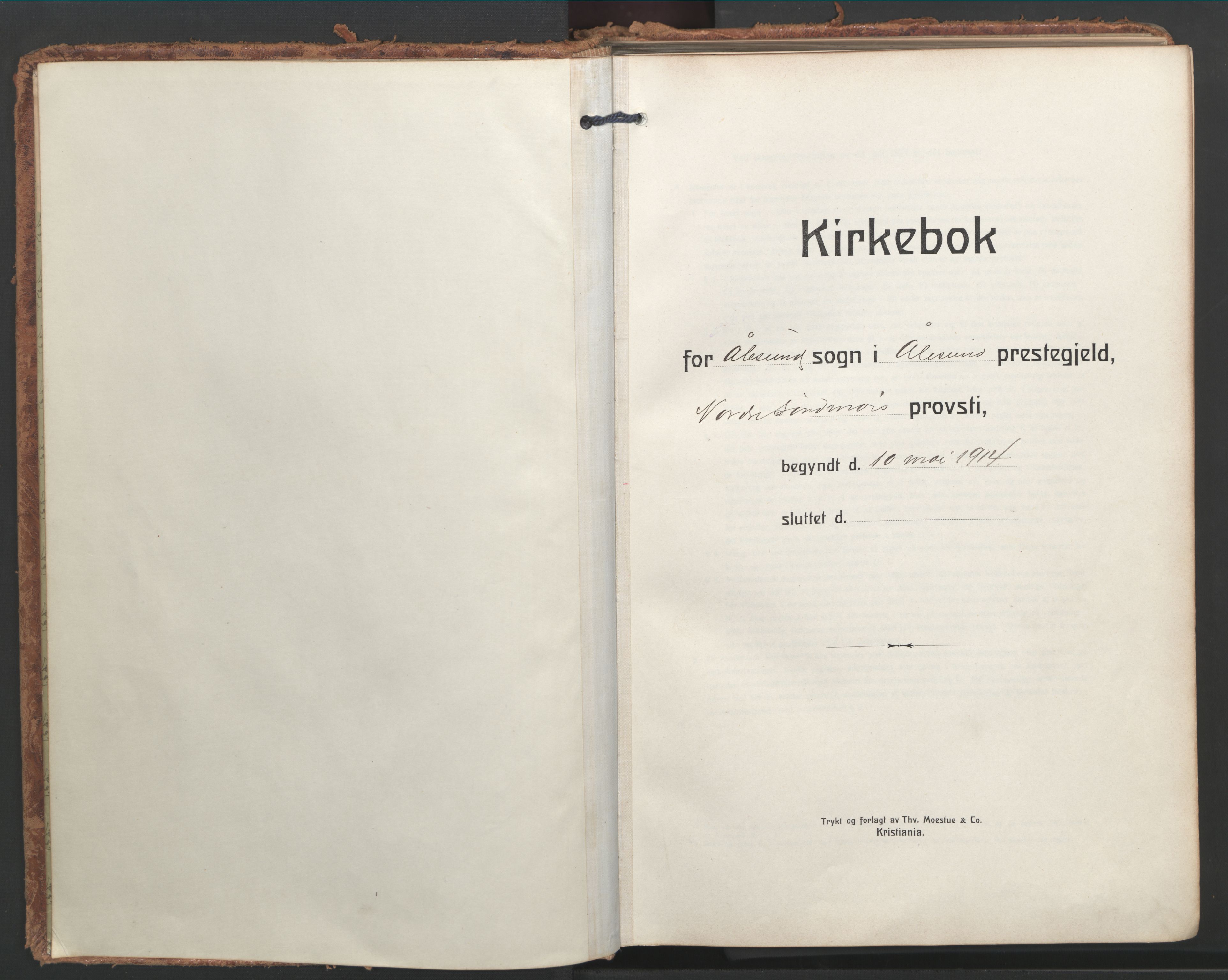 Ministerialprotokoller, klokkerbøker og fødselsregistre - Møre og Romsdal, SAT/A-1454/529/L0461: Parish register (official) no. 529A11, 1914-1925