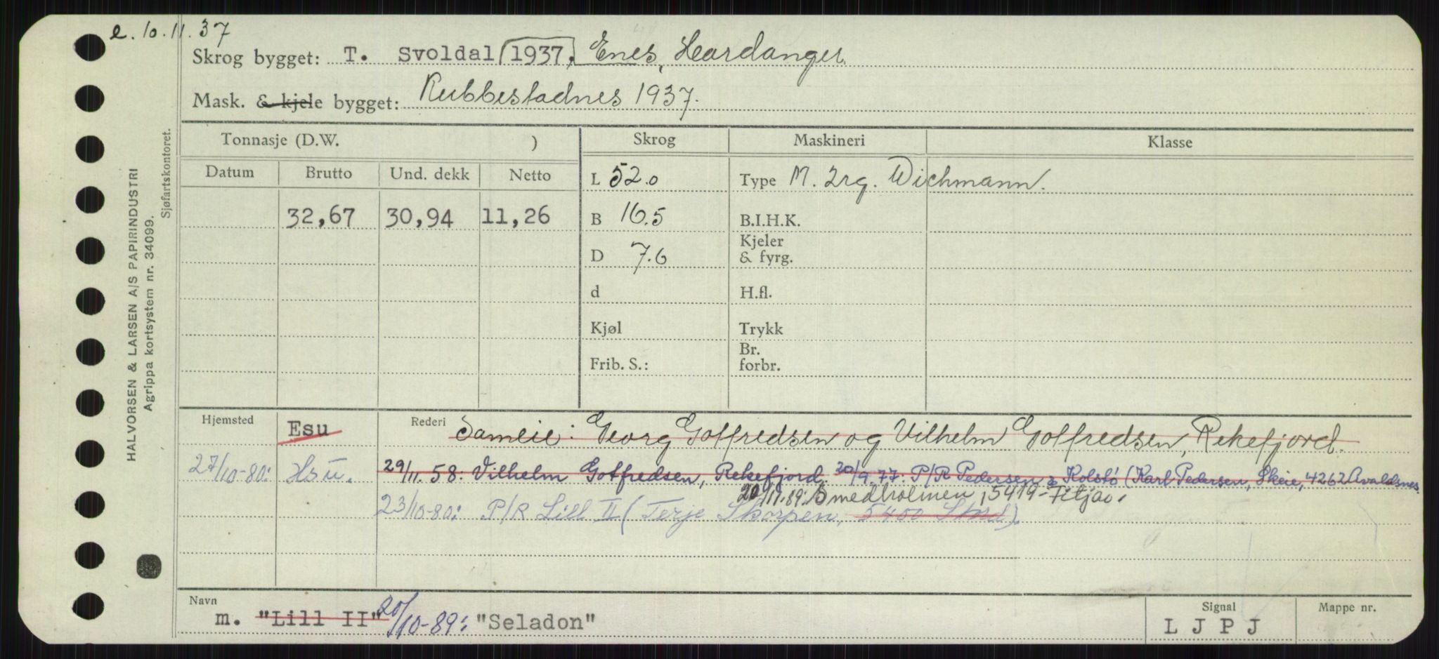 Sjøfartsdirektoratet med forløpere, Skipsmålingen, AV/RA-S-1627/H/Ha/L0005/0001: Fartøy, S-Sven / Fartøy, S-Skji, p. 295