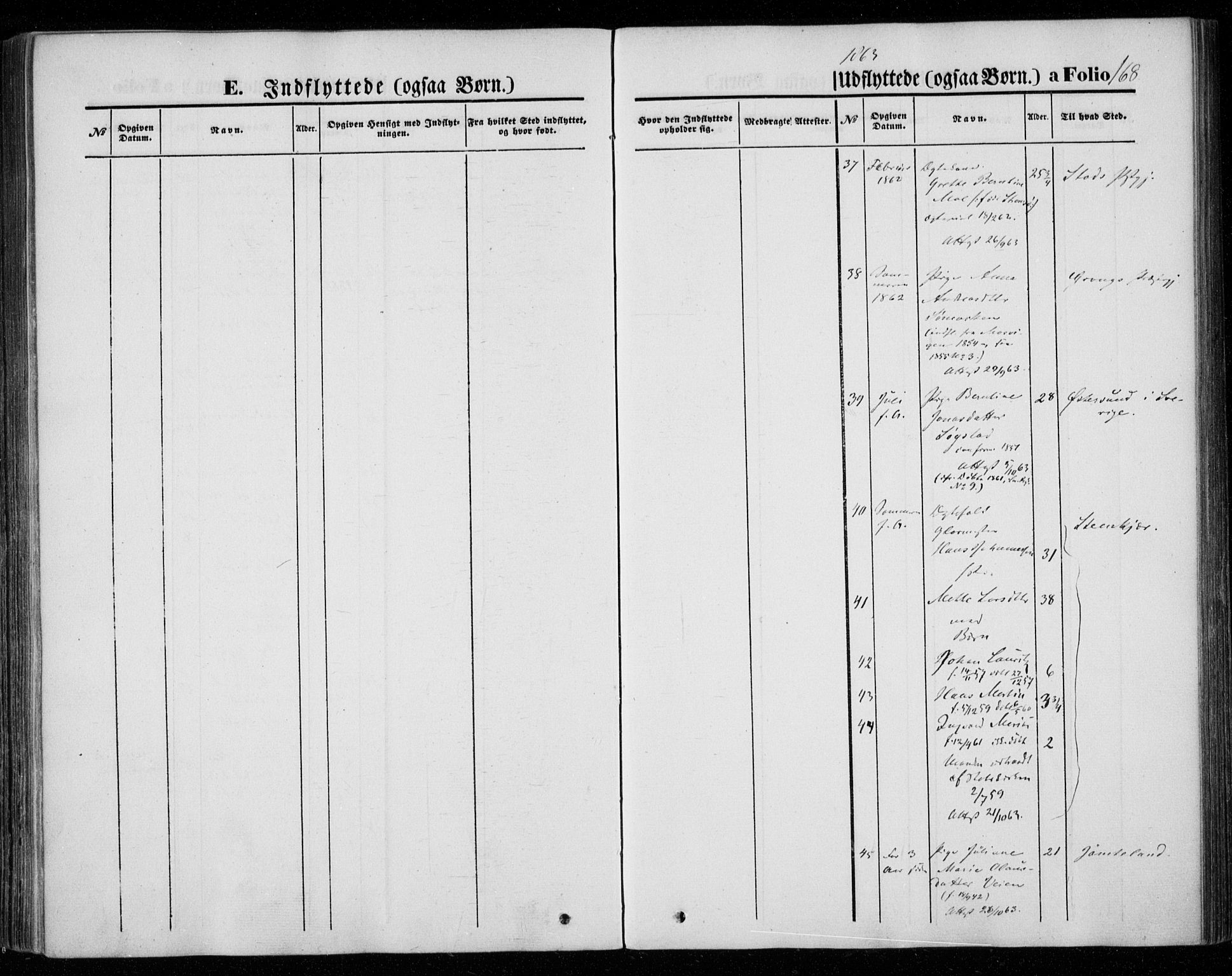 Ministerialprotokoller, klokkerbøker og fødselsregistre - Nord-Trøndelag, AV/SAT-A-1458/720/L0184: Parish register (official) no. 720A02 /1, 1855-1863, p. 168