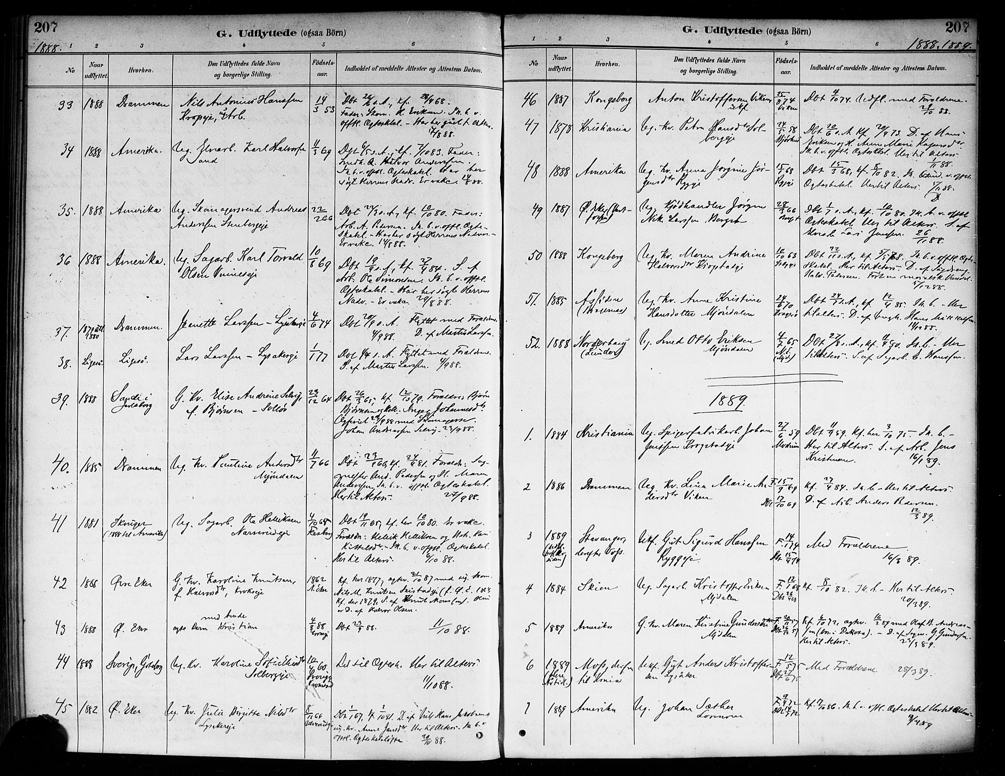 Nedre Eiker kirkebøker, SAKO/A-612/F/Fa/L0003: Parish register (official) no. 3, 1885-1892, p. 207