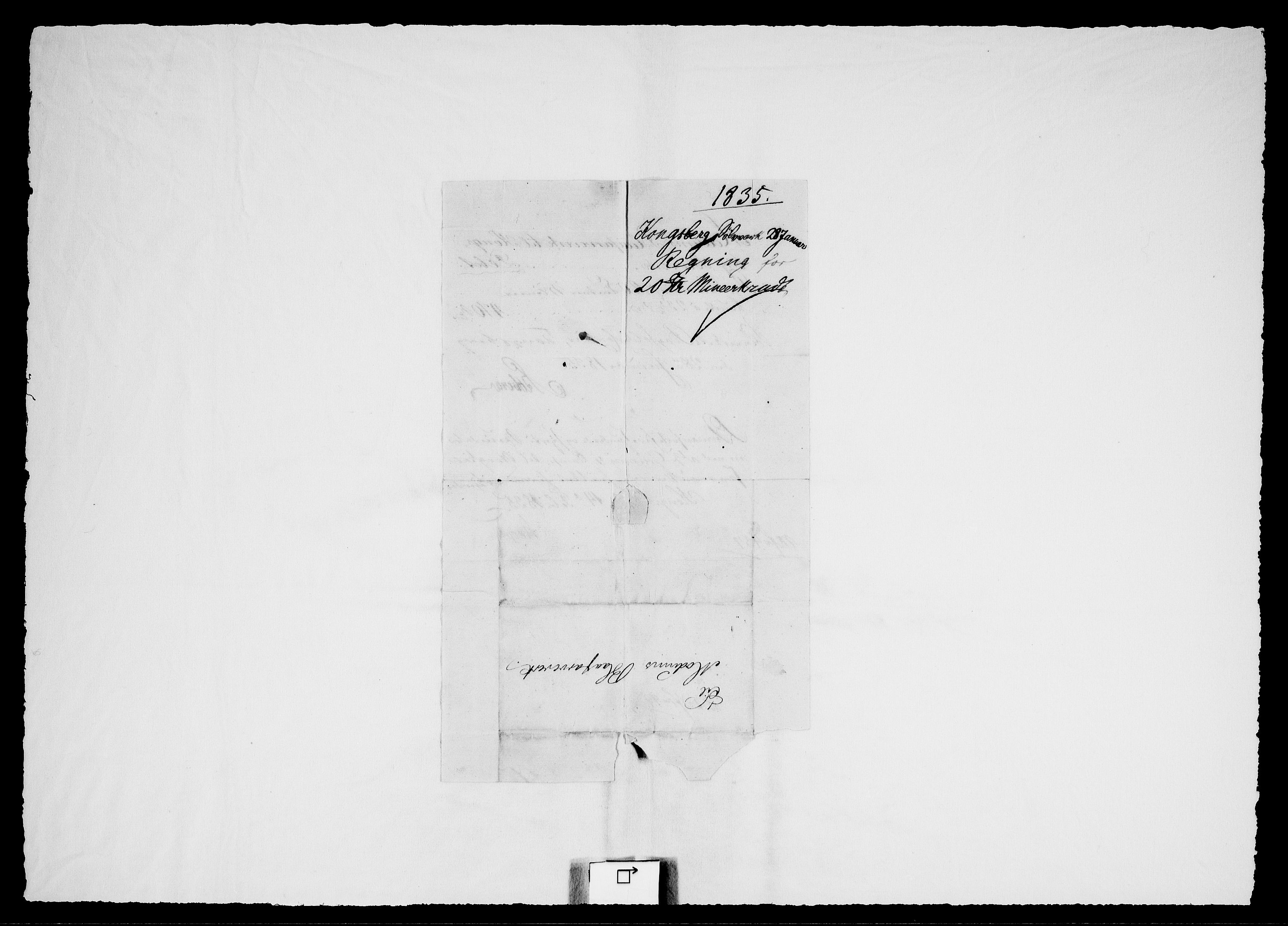 Modums Blaafarveværk, AV/RA-PA-0157/G/Gd/Gdc/L0218/0001: -- / Hiesige und Auswartige Rechnungen, 1834-1838, p. 7