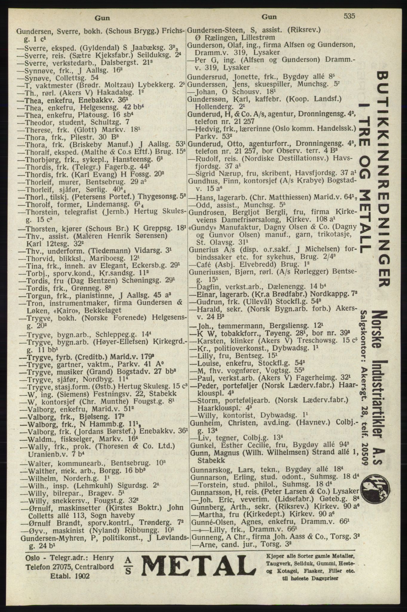 Kristiania/Oslo adressebok, PUBL/-, 1940, p. 553