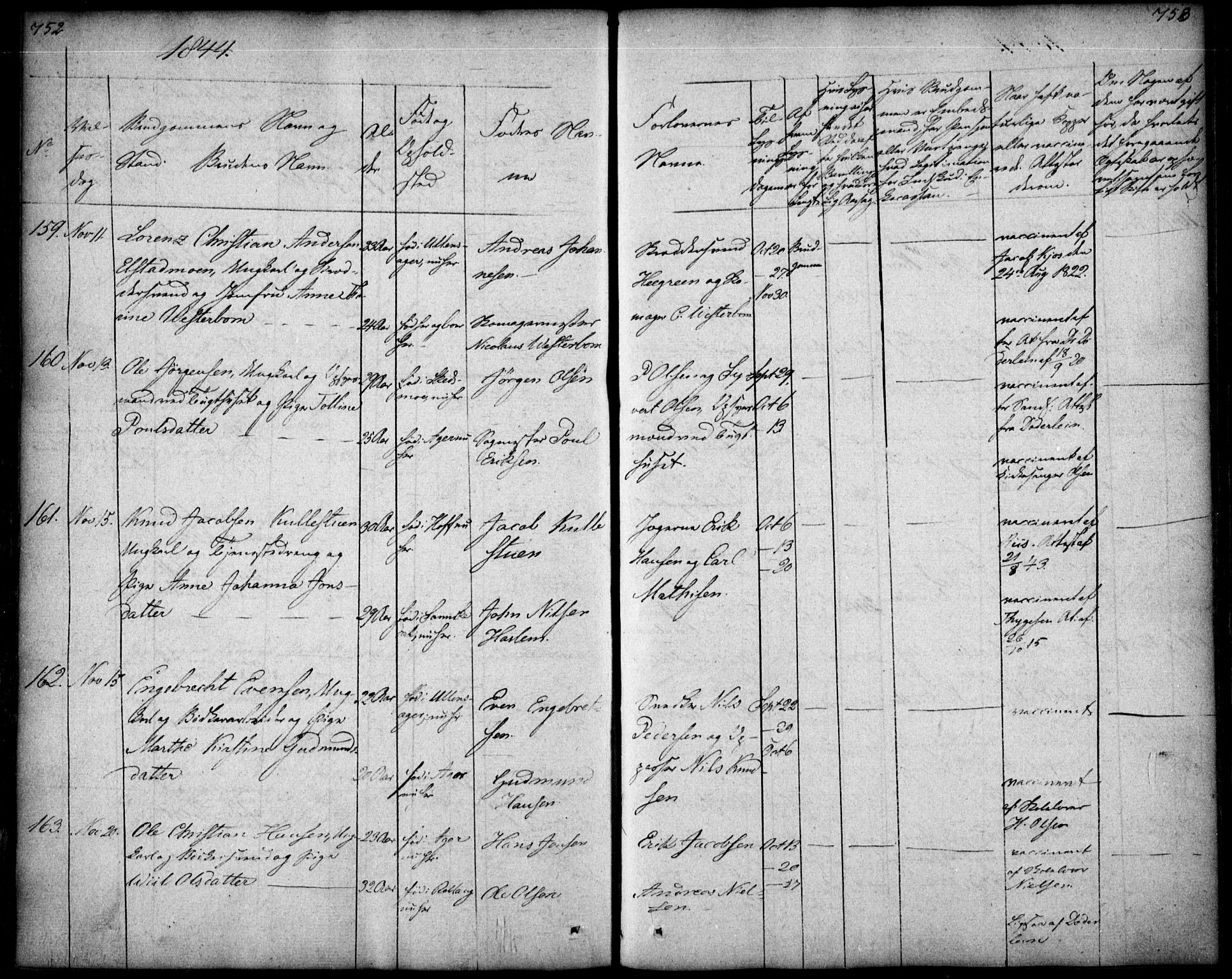 Oslo domkirke Kirkebøker, SAO/A-10752/F/Fa/L0019: Parish register (official) no. 19, 1828-1847, p. 752-753