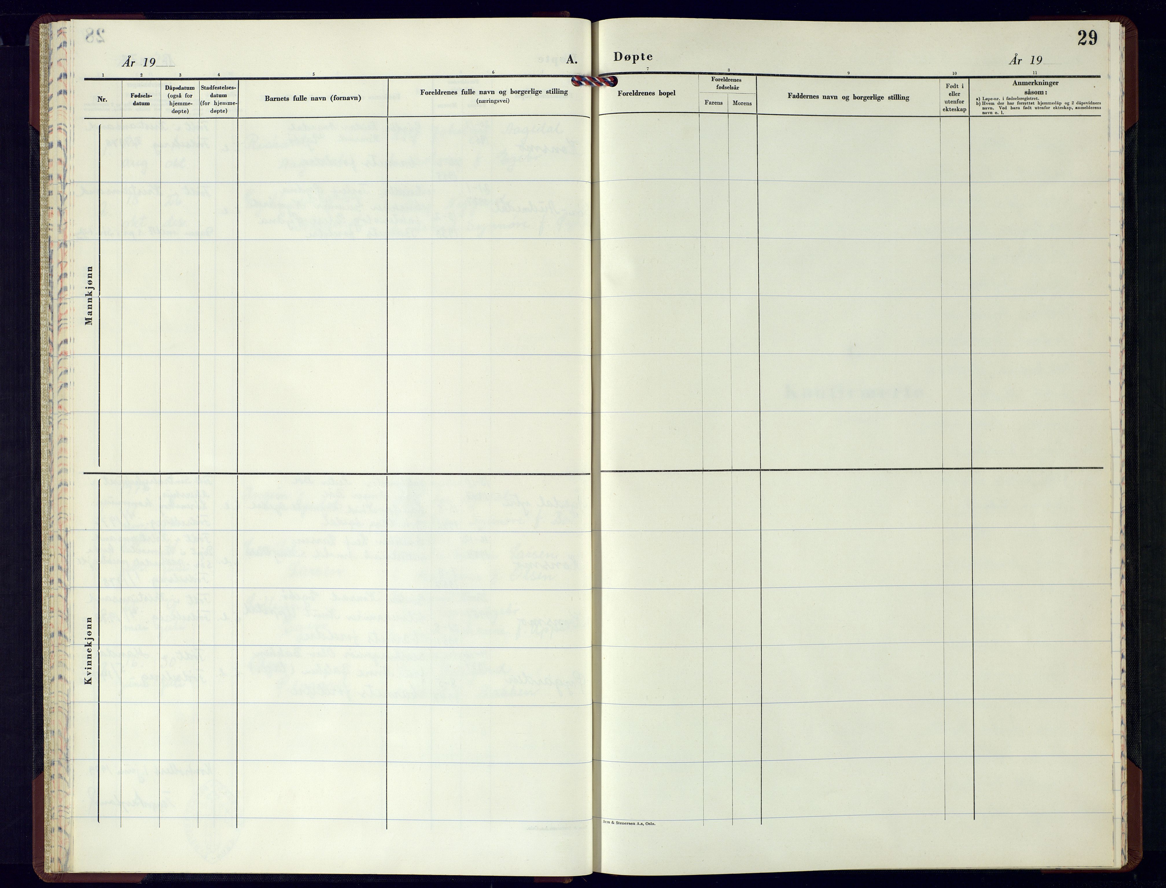 Nord-Audnedal sokneprestkontor, SAK/1111-0032/F/Fb/Fba/L0008: Parish register (copy) no. B-8, 1960-1978, p. 29