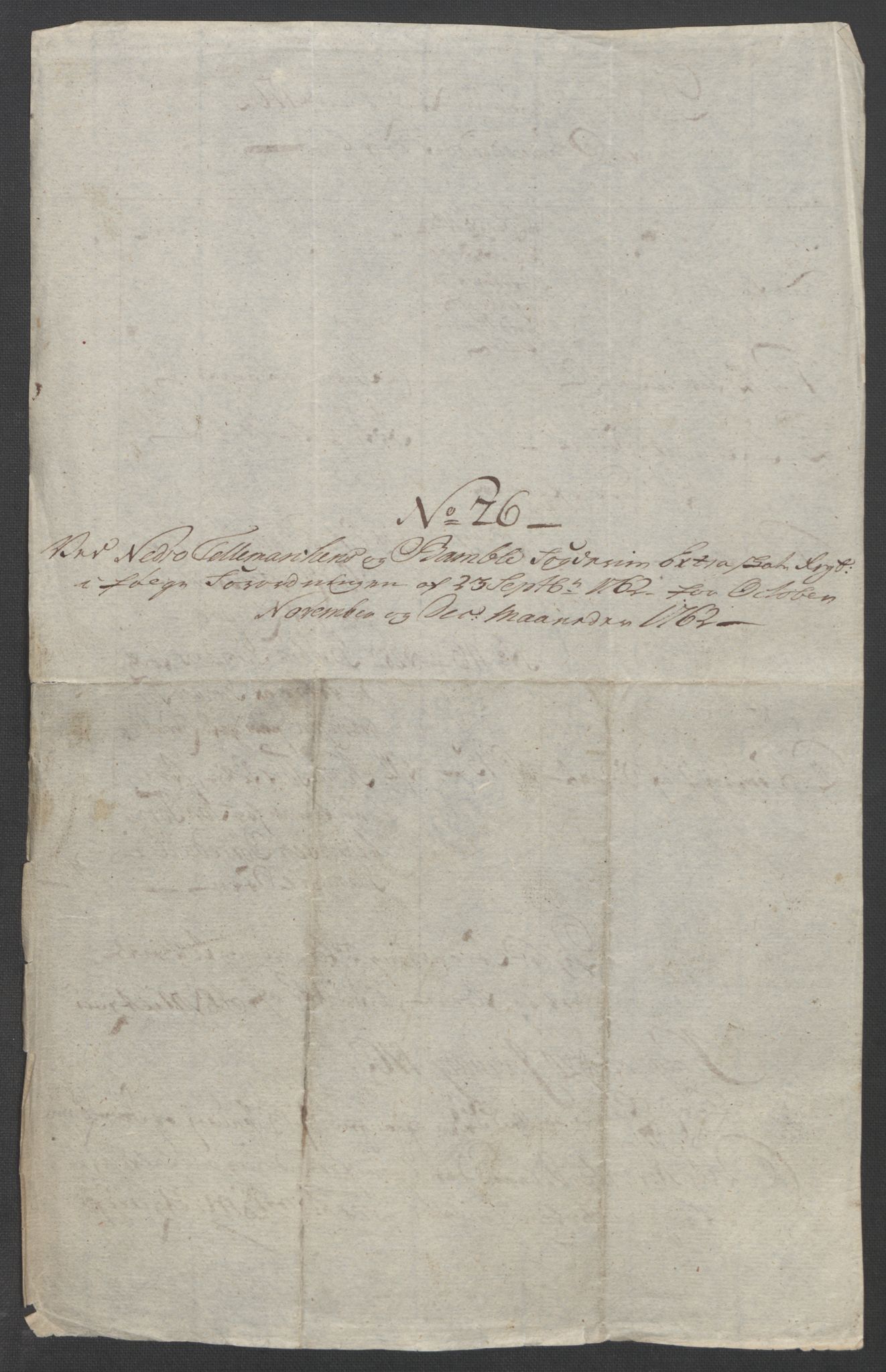 Rentekammeret inntil 1814, Reviderte regnskaper, Fogderegnskap, RA/EA-4092/R37/L2239: Ekstraskatten Nedre Telemark og Bamble, 1762-1763, p. 240