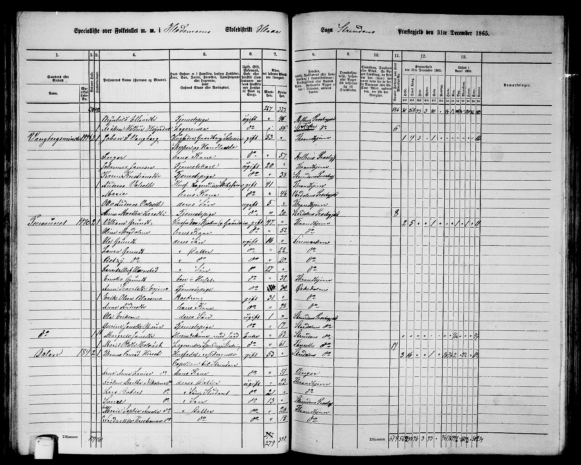 RA, 1865 census for Strinda, 1865, p. 37