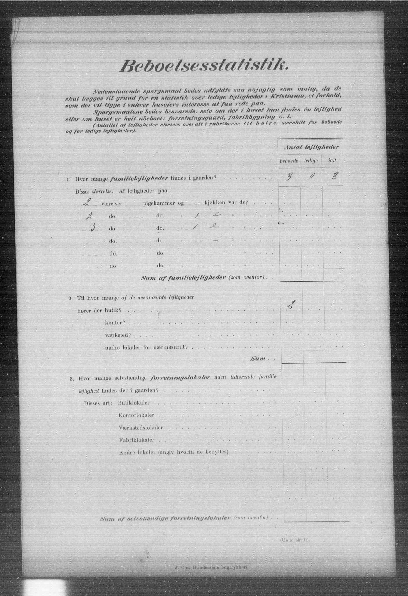 OBA, Municipal Census 1903 for Kristiania, 1903, p. 1128