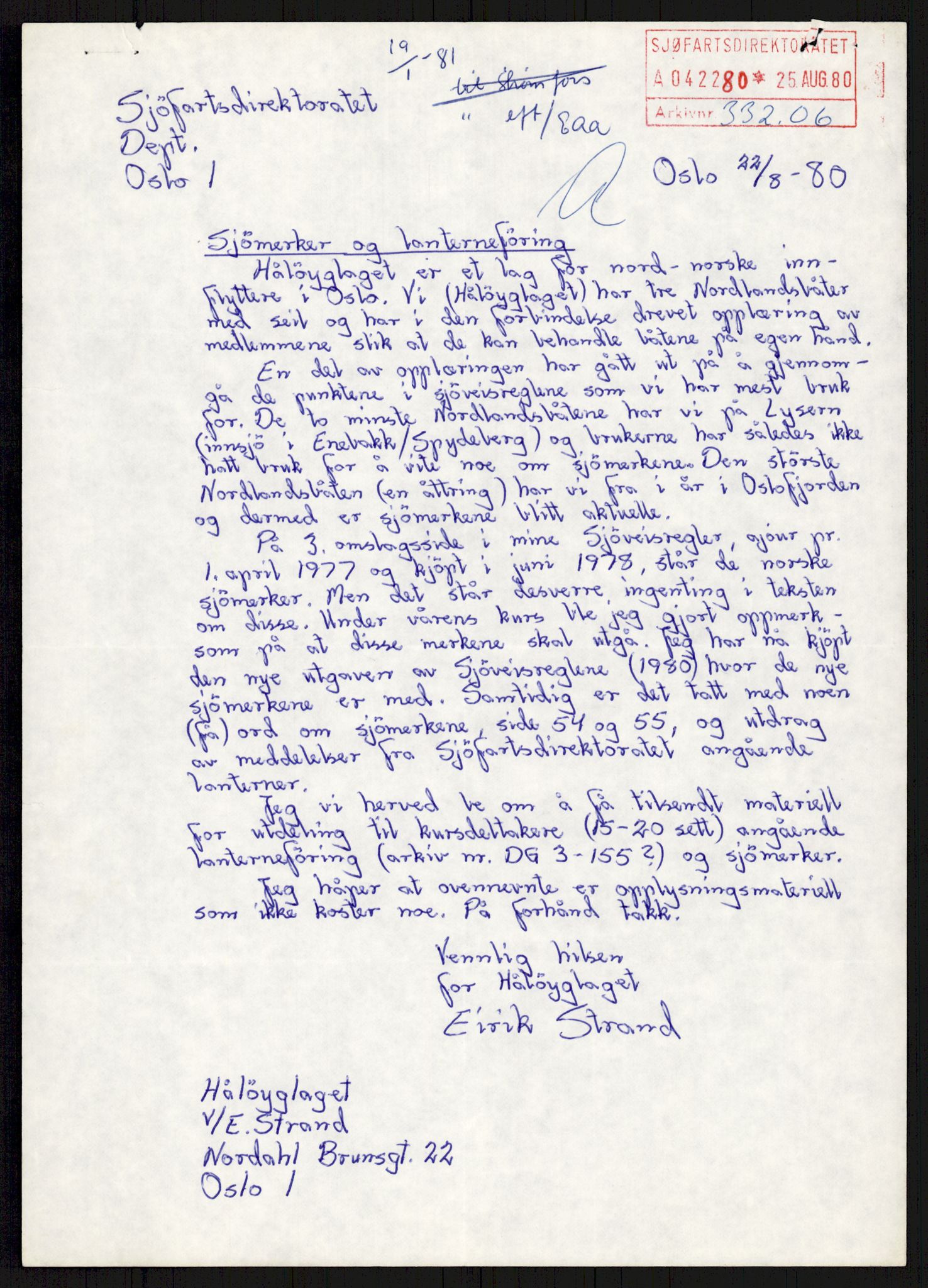 Sjøfartsdirektoratet med forløpere, generelt arkiv, AV/RA-S-1407/D/Du/Duc/L0641/0004: Skipskontrollen - Forskrifter    / Utleiebåter (2 mapper), 1977-1989, p. 532