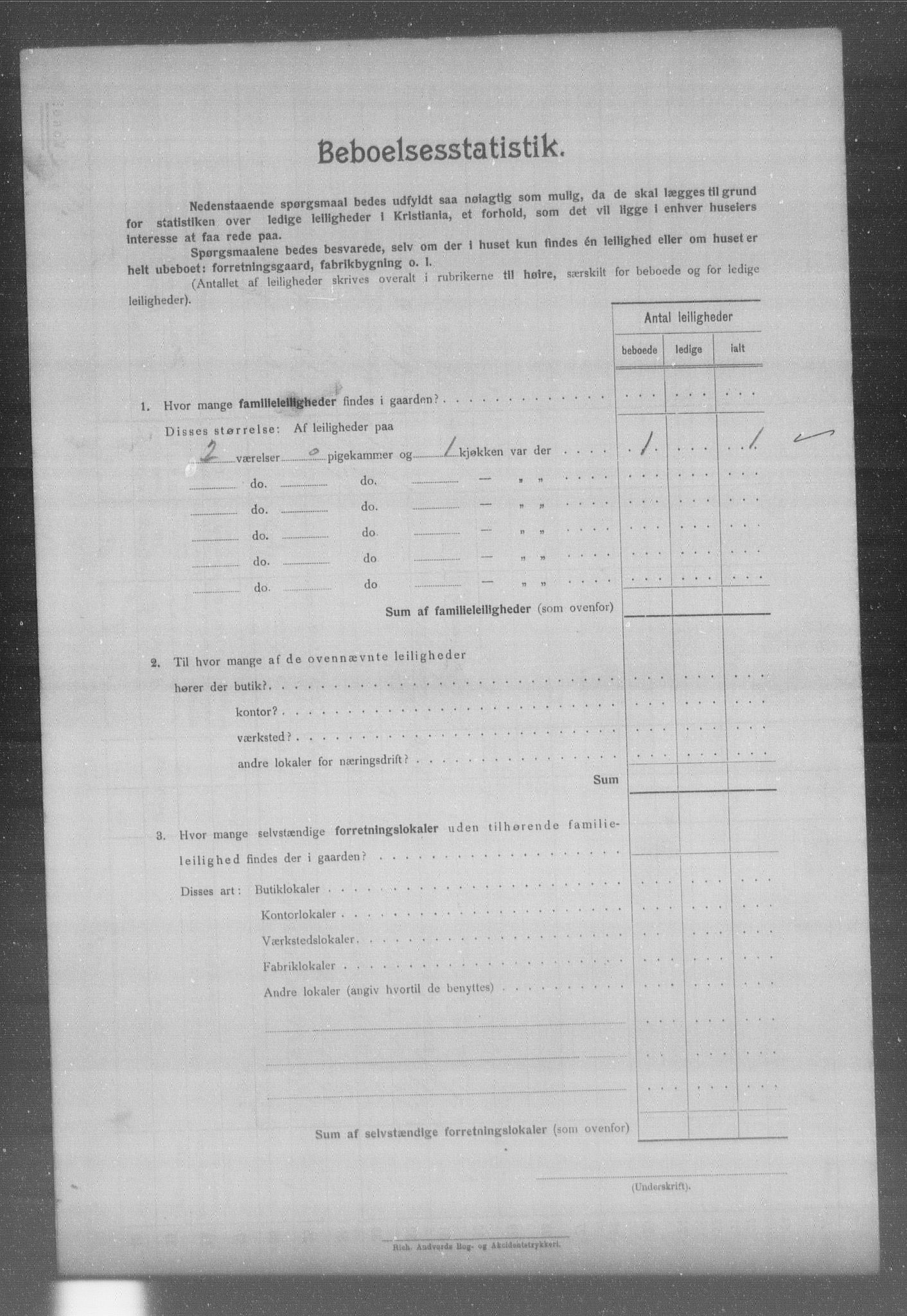 OBA, Municipal Census 1904 for Kristiania, 1904, p. 992