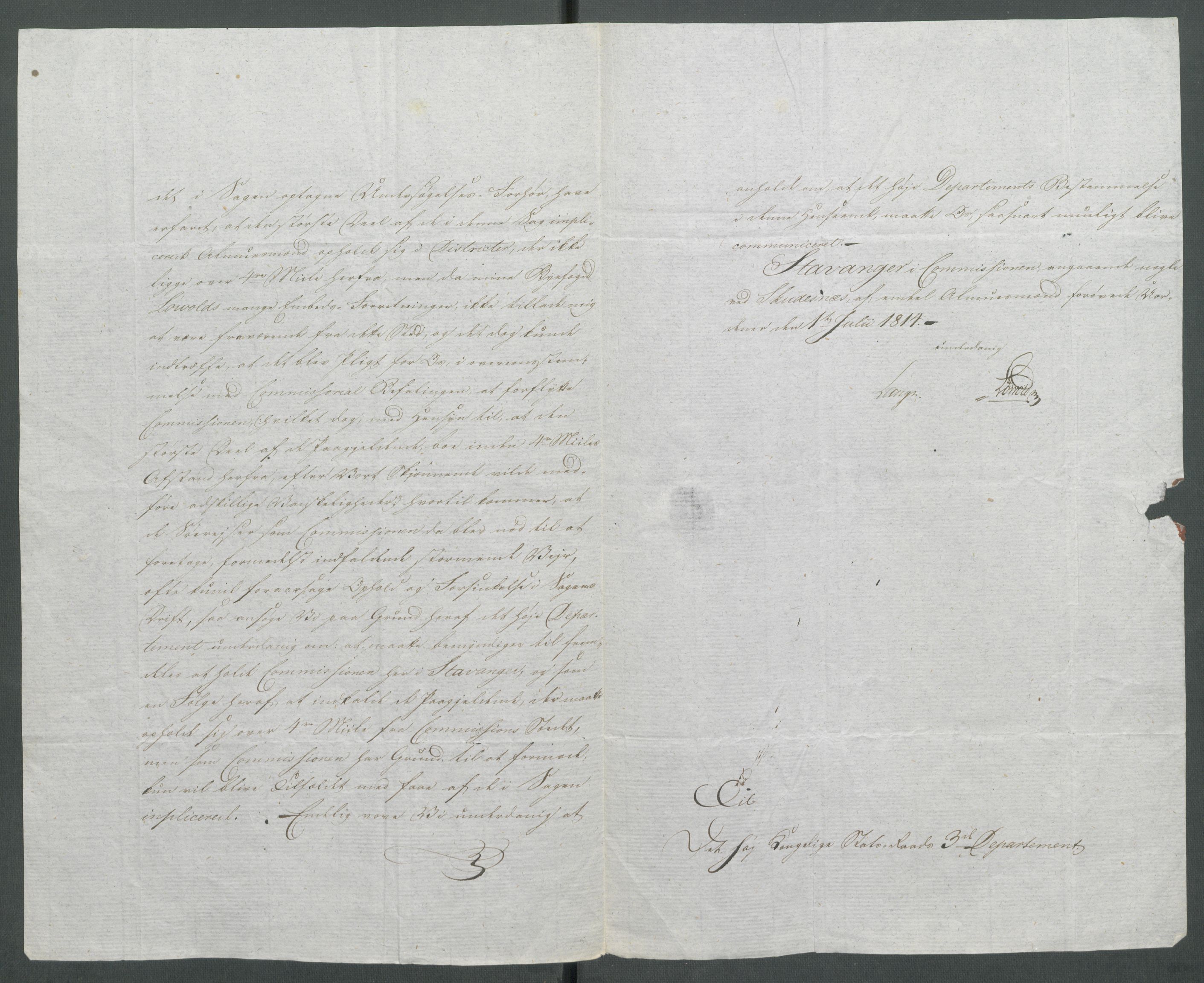 Forskjellige samlinger, Historisk-kronologisk samling, AV/RA-EA-4029/G/Ga/L0009A: Historisk-kronologisk samling. Dokumenter fra januar og ut september 1814. , 1814, p. 205