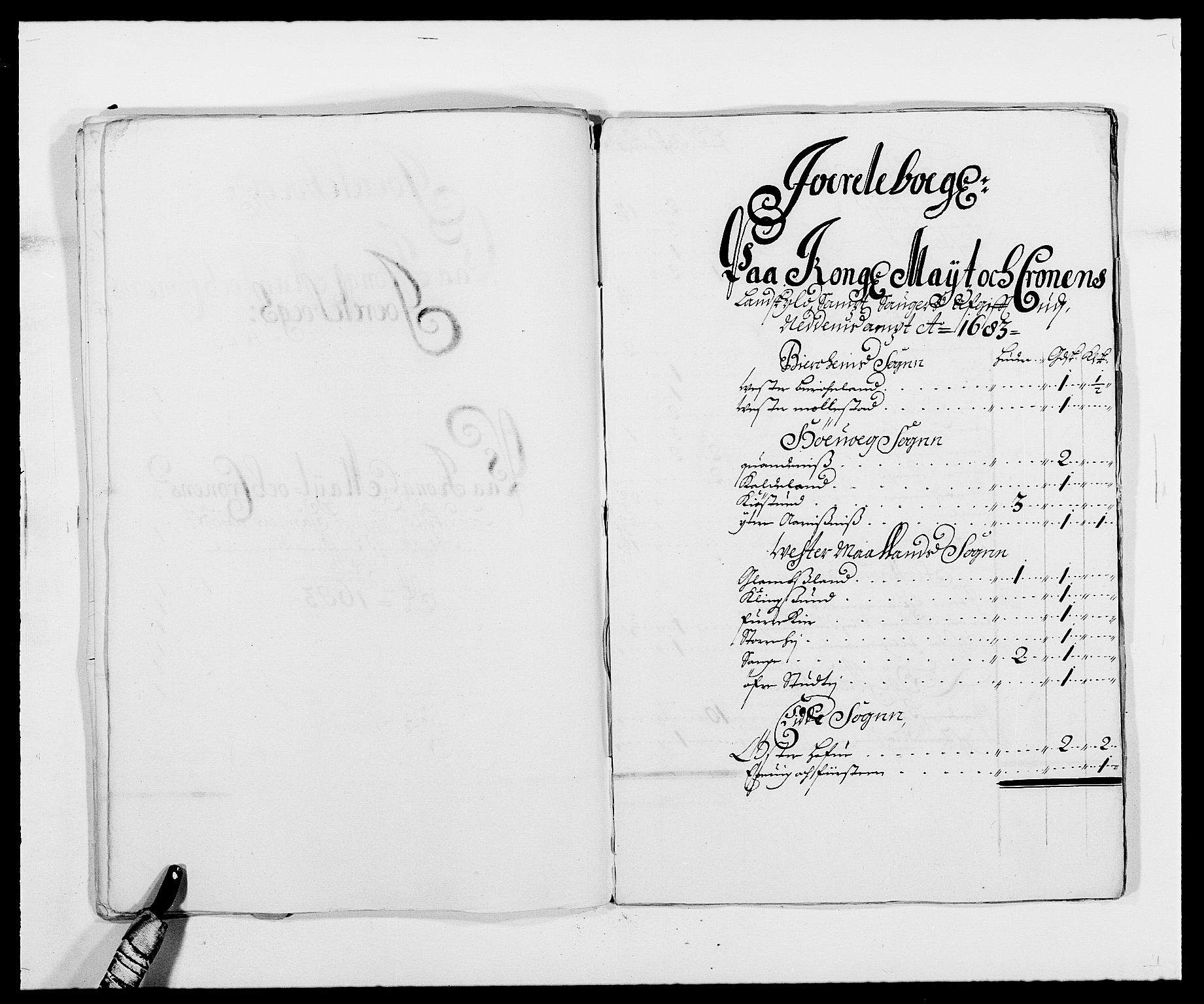 Rentekammeret inntil 1814, Reviderte regnskaper, Fogderegnskap, AV/RA-EA-4092/R39/L2305: Fogderegnskap Nedenes, 1683, p. 295