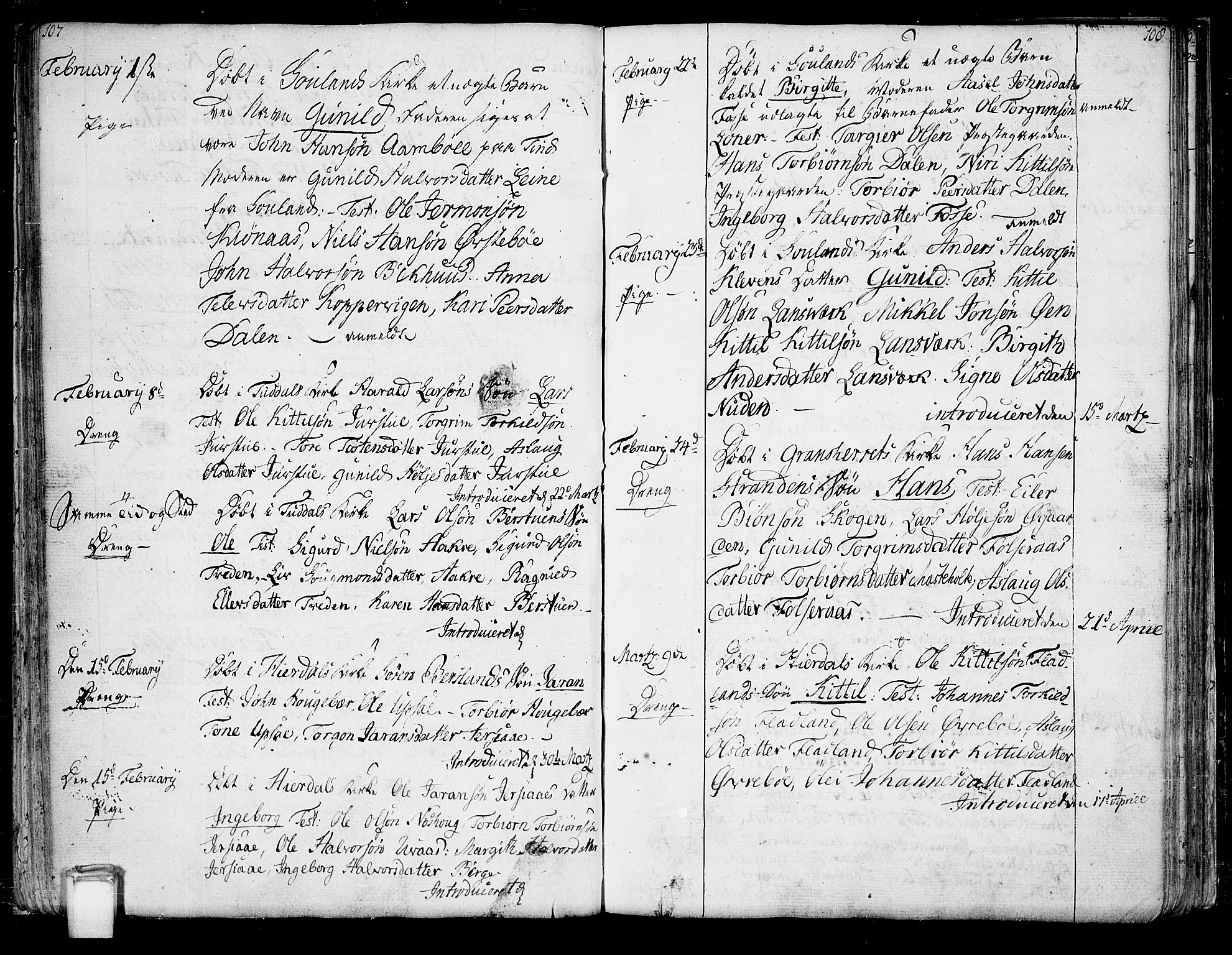 Hjartdal kirkebøker, SAKO/A-270/F/Fa/L0005: Parish register (official) no. I 5, 1776-1801, p. 107-108