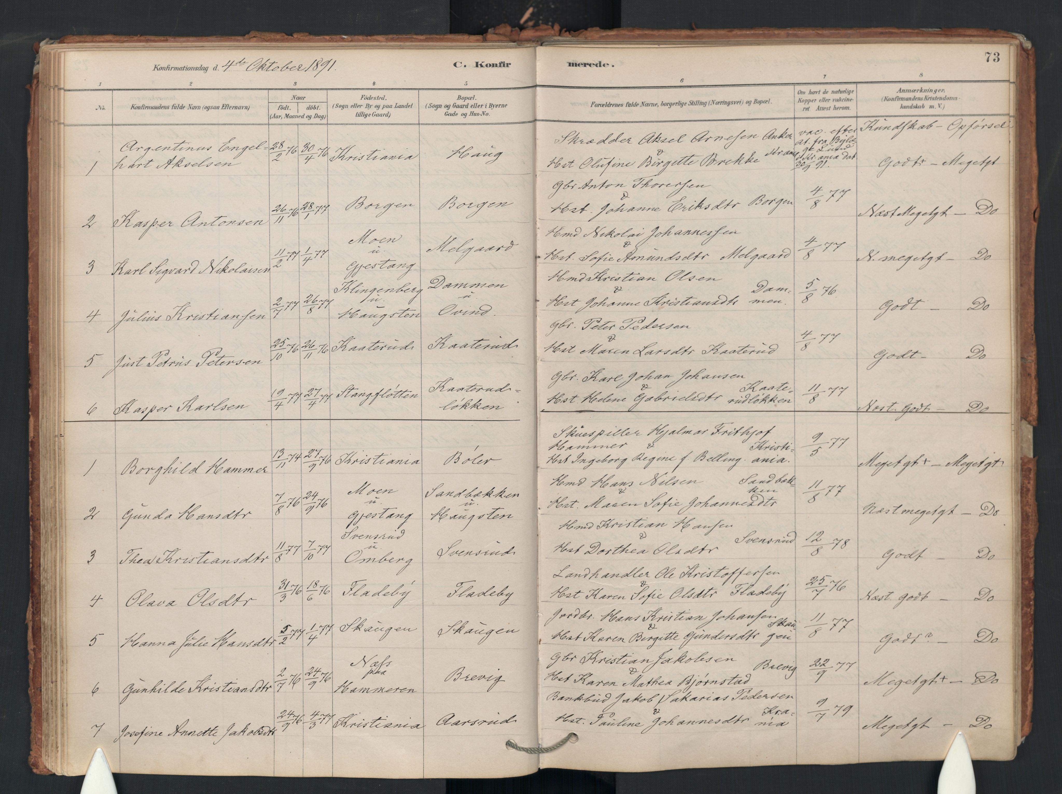 Enebakk prestekontor Kirkebøker, AV/SAO-A-10171c/F/Fa/L0018: Parish register (official) no. I 18, 1877-1930, p. 73