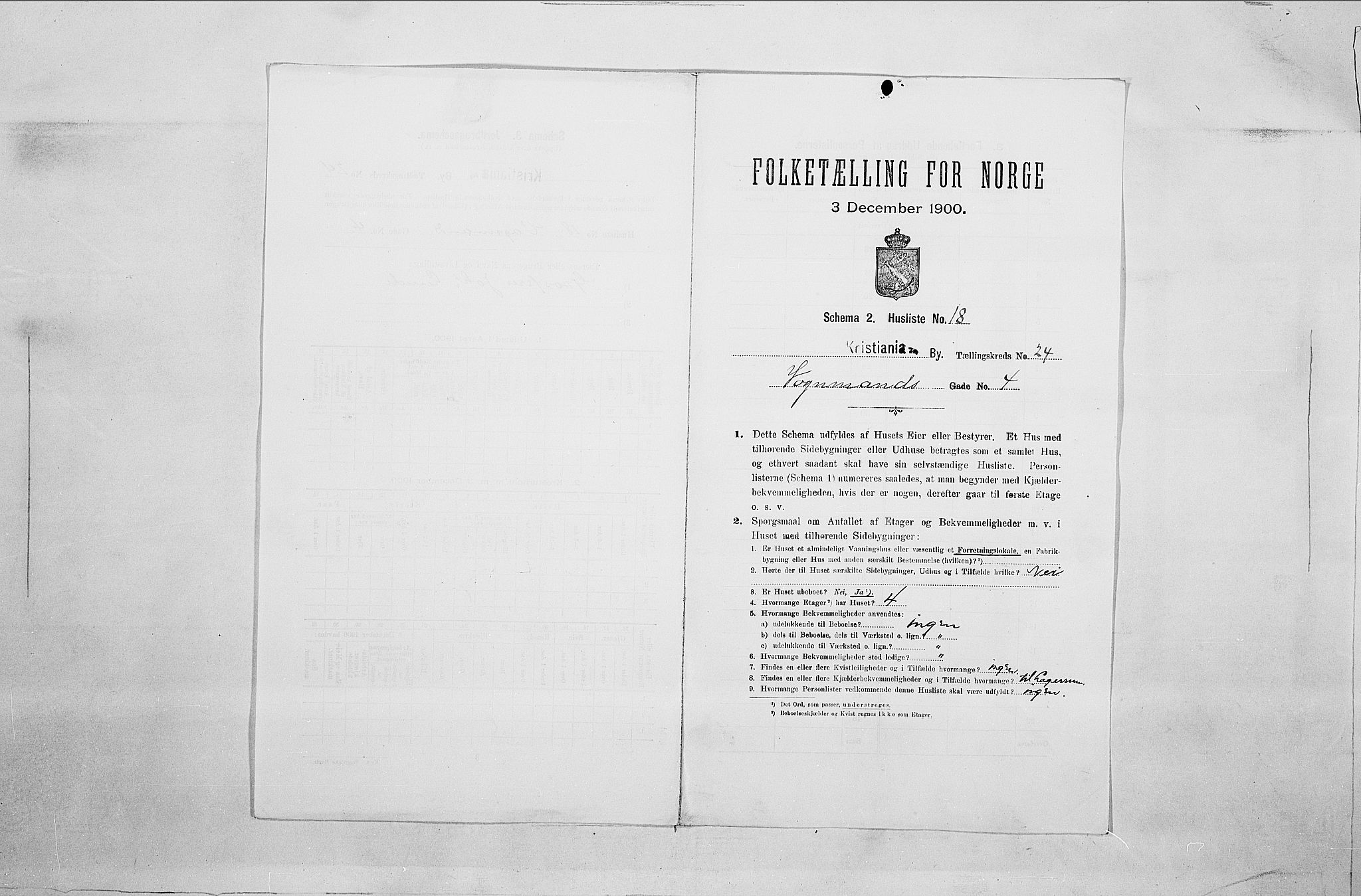 SAO, 1900 census for Kristiania, 1900, p. 113612