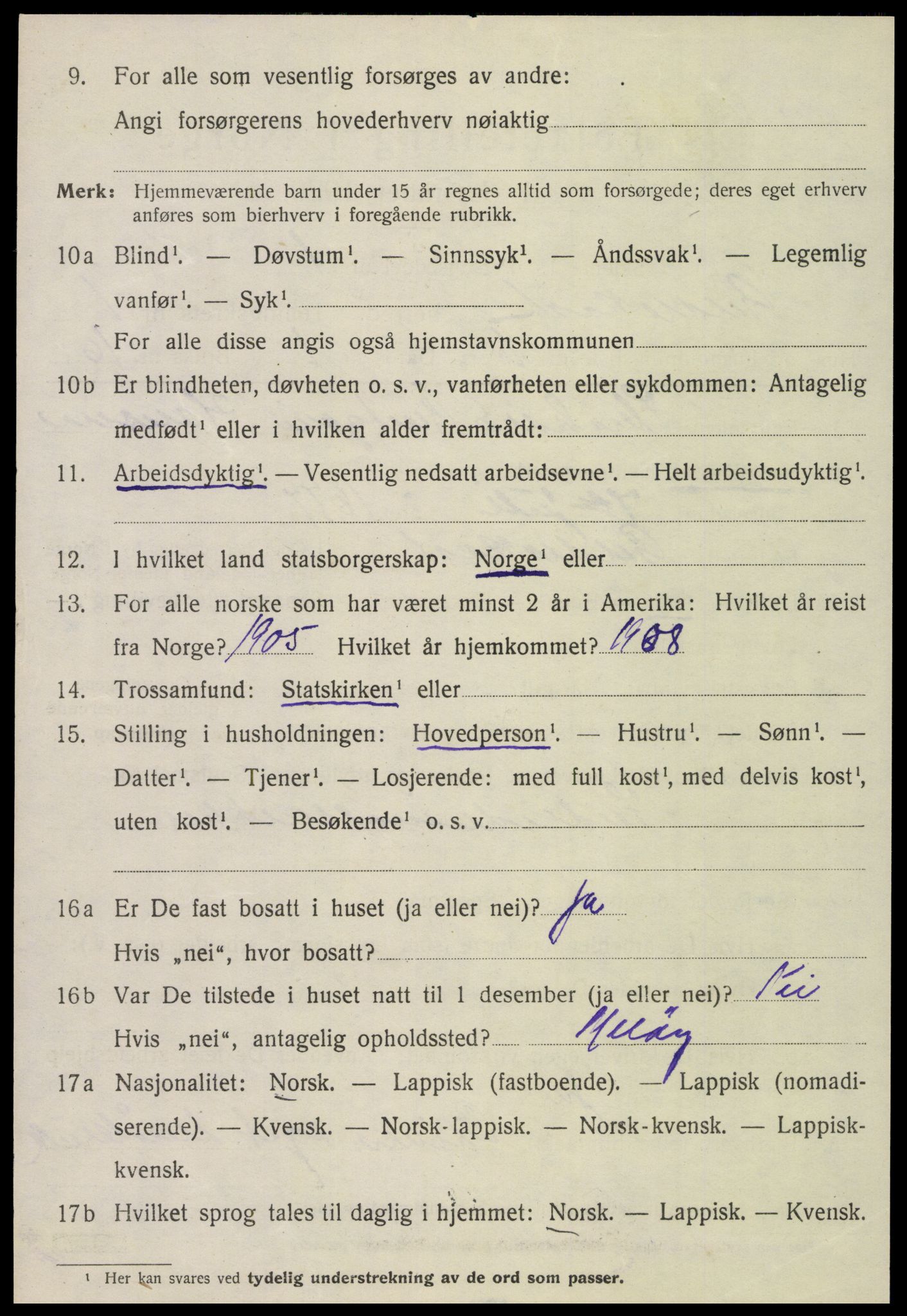 SAT, 1920 census for Gildeskål, 1920, p. 1623