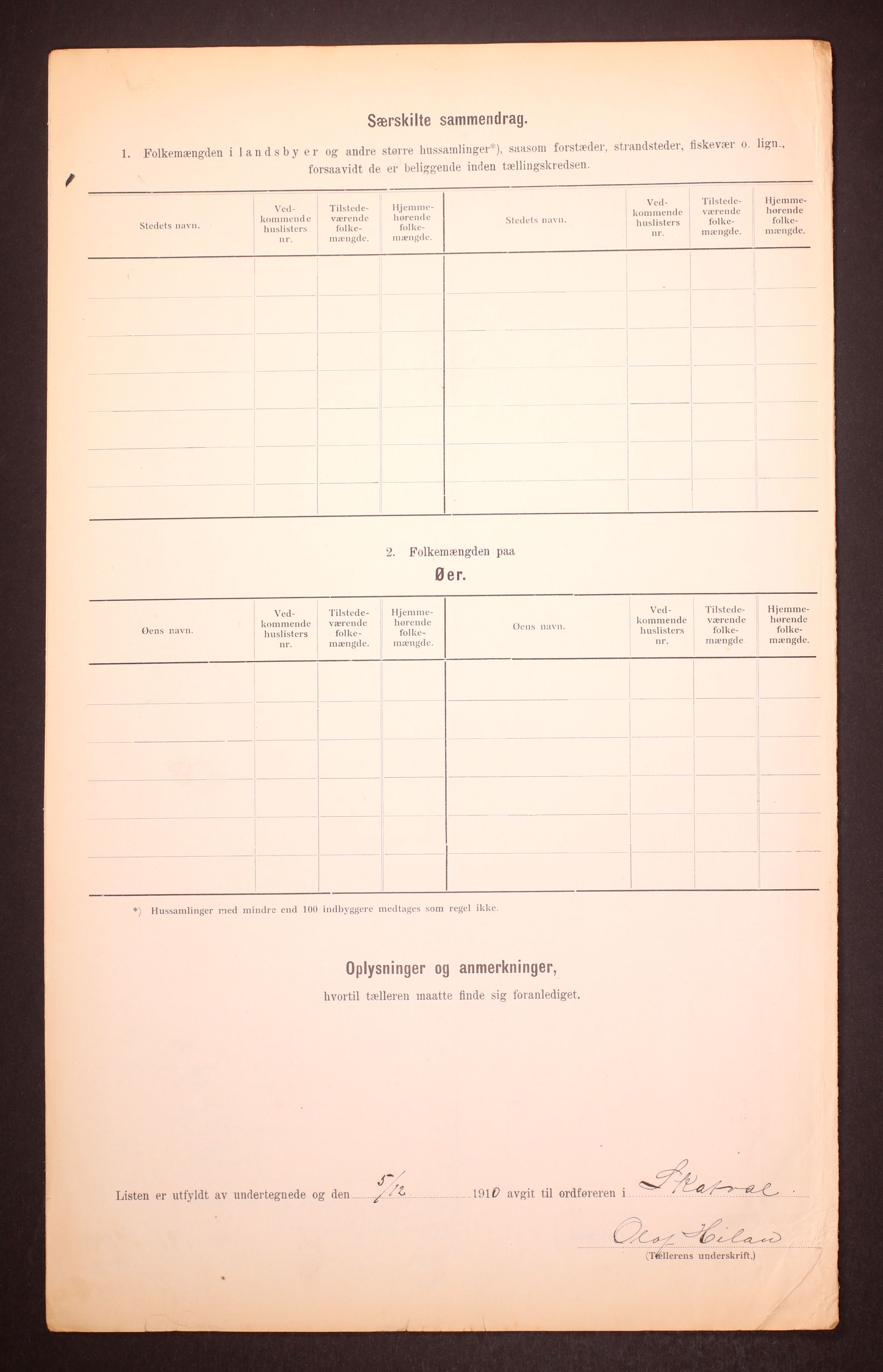 RA, 1910 census for Skatval, 1910, p. 9