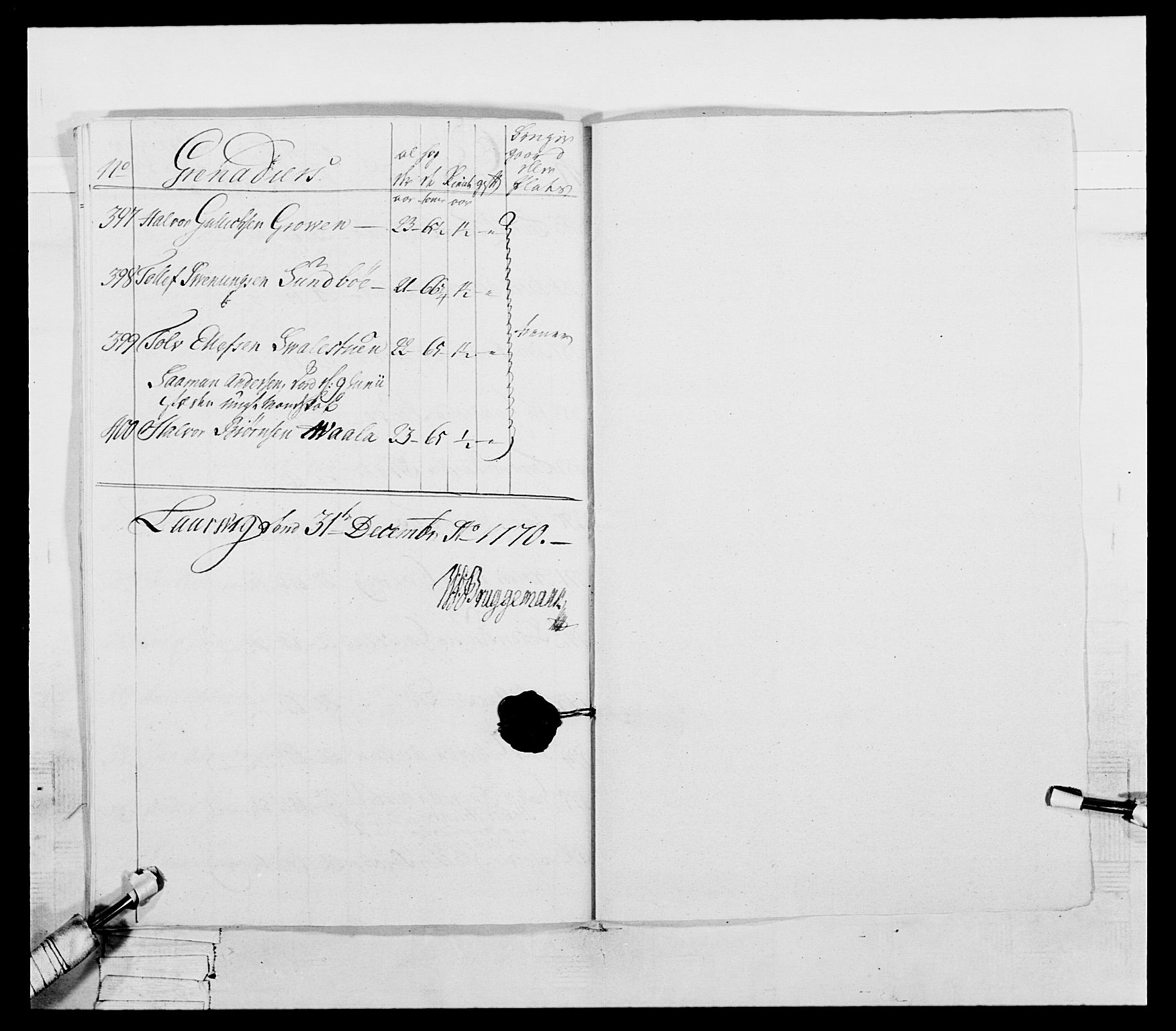 Generalitets- og kommissariatskollegiet, Det kongelige norske kommissariatskollegium, AV/RA-EA-5420/E/Eh/L0054: 2. Smålenske nasjonale infanteriregiment, 1769-1776, p. 54