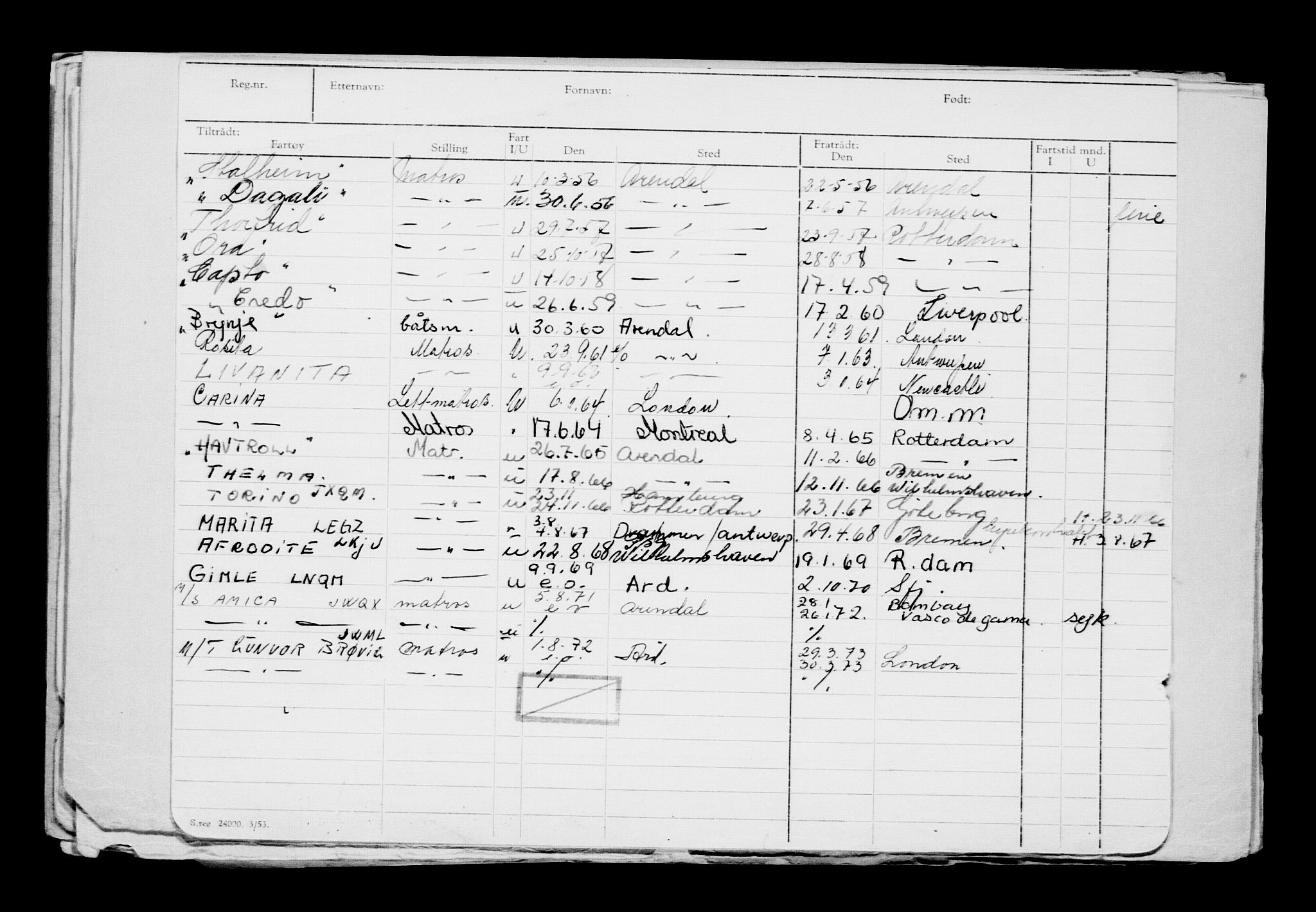 Direktoratet for sjømenn, AV/RA-S-3545/G/Gb/L0213: Hovedkort, 1922, p. 20