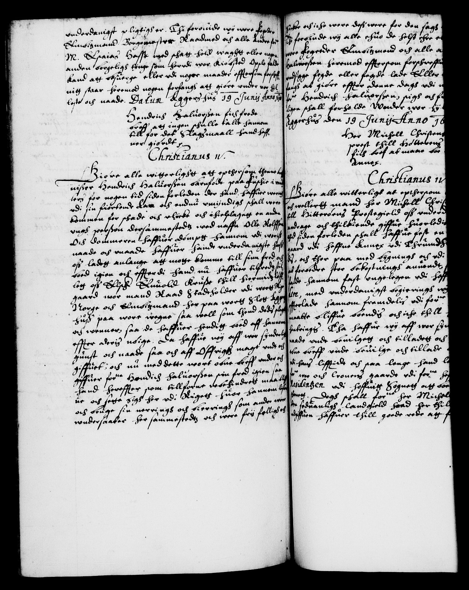 Danske Kanselli 1572-1799, AV/RA-EA-3023/F/Fc/Fca/Fcaa/L0003: Norske registre (mikrofilm), 1596-1616, p. 366b