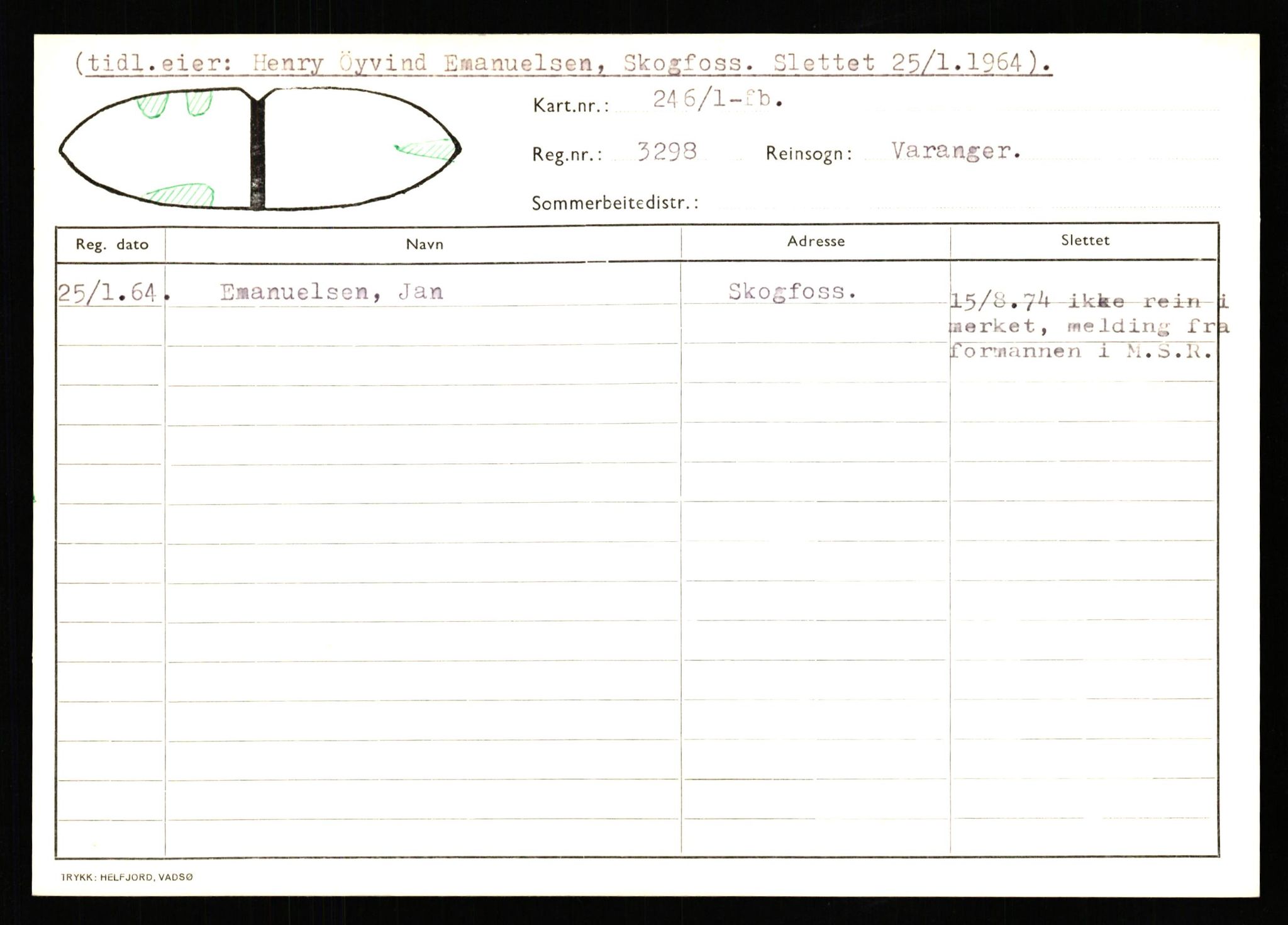Lappefogden i Finnmark/Reindriftsforvaltningen Øst-Finnmark, AV/SATØ-S-1461/G/Ge/Gea/L0007: Slettede reinmerker: Karasjok, Kautokeino, Polmak og Varanger, 1934-1992, p. 513