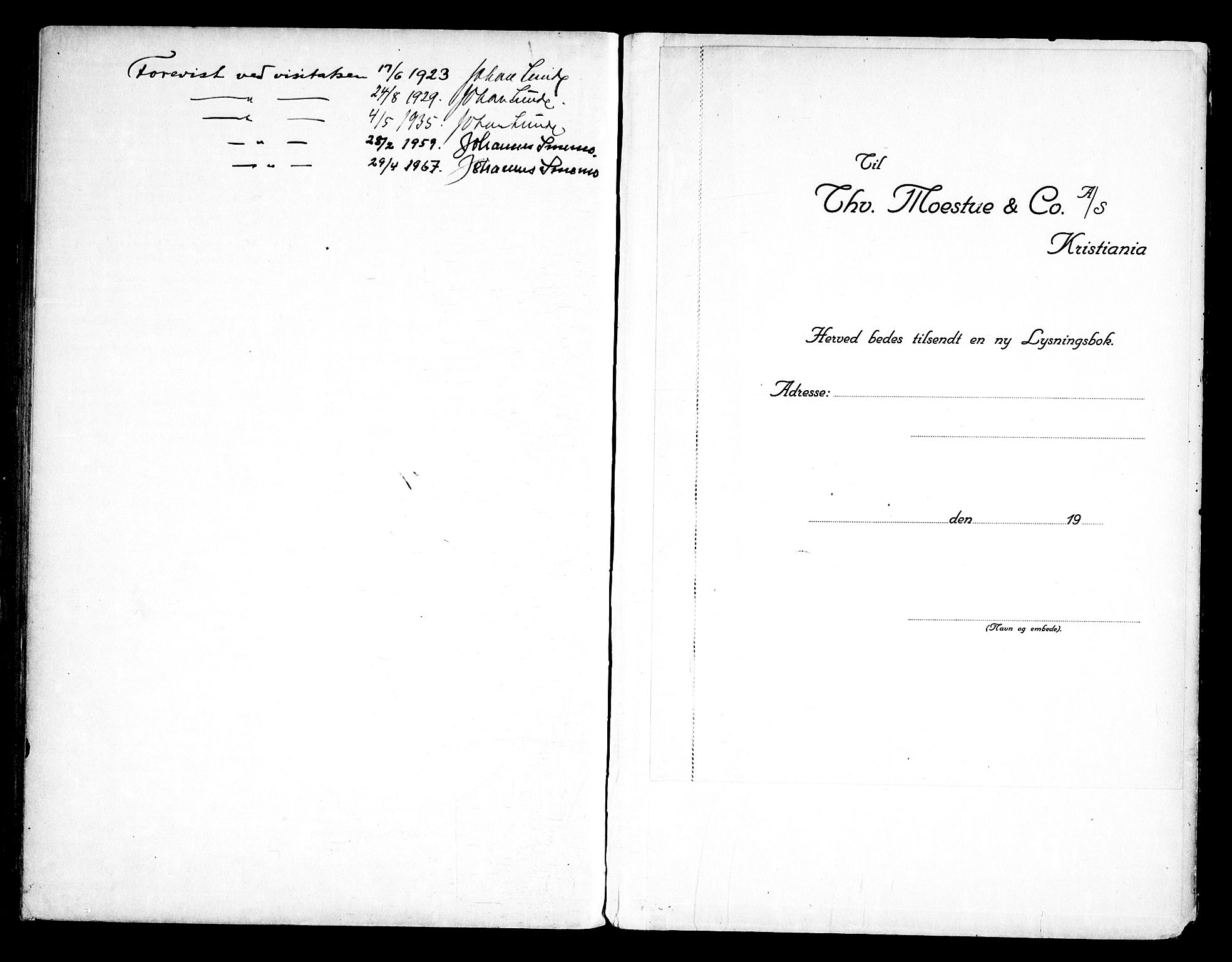 Rygge prestekontor Kirkebøker, SAO/A-10084b/H/Ha/L0002: Banns register no. 2, 1919-1961