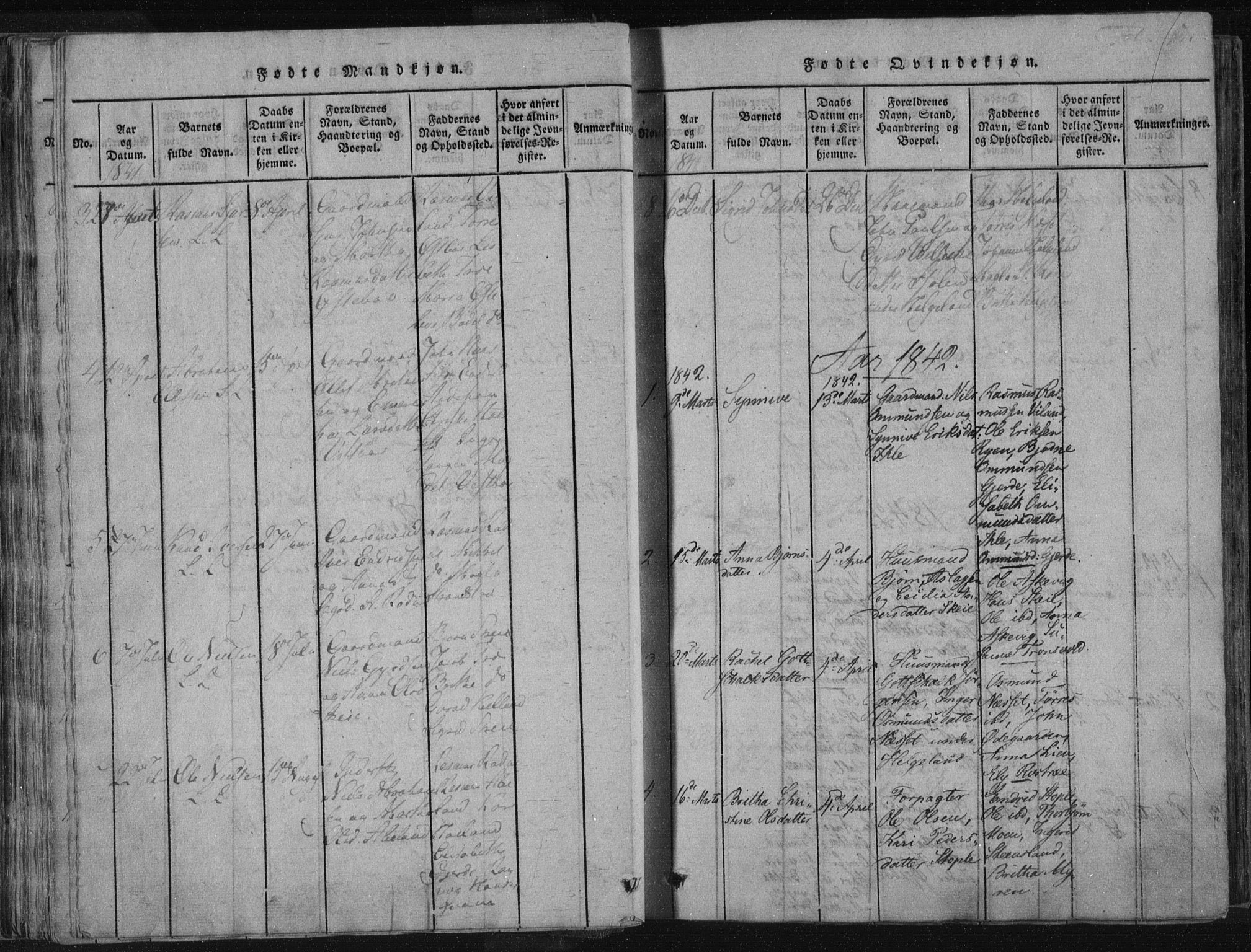 Vikedal sokneprestkontor, SAST/A-101840/01/IV: Parish register (official) no. A 4, 1816-1850, p. 51