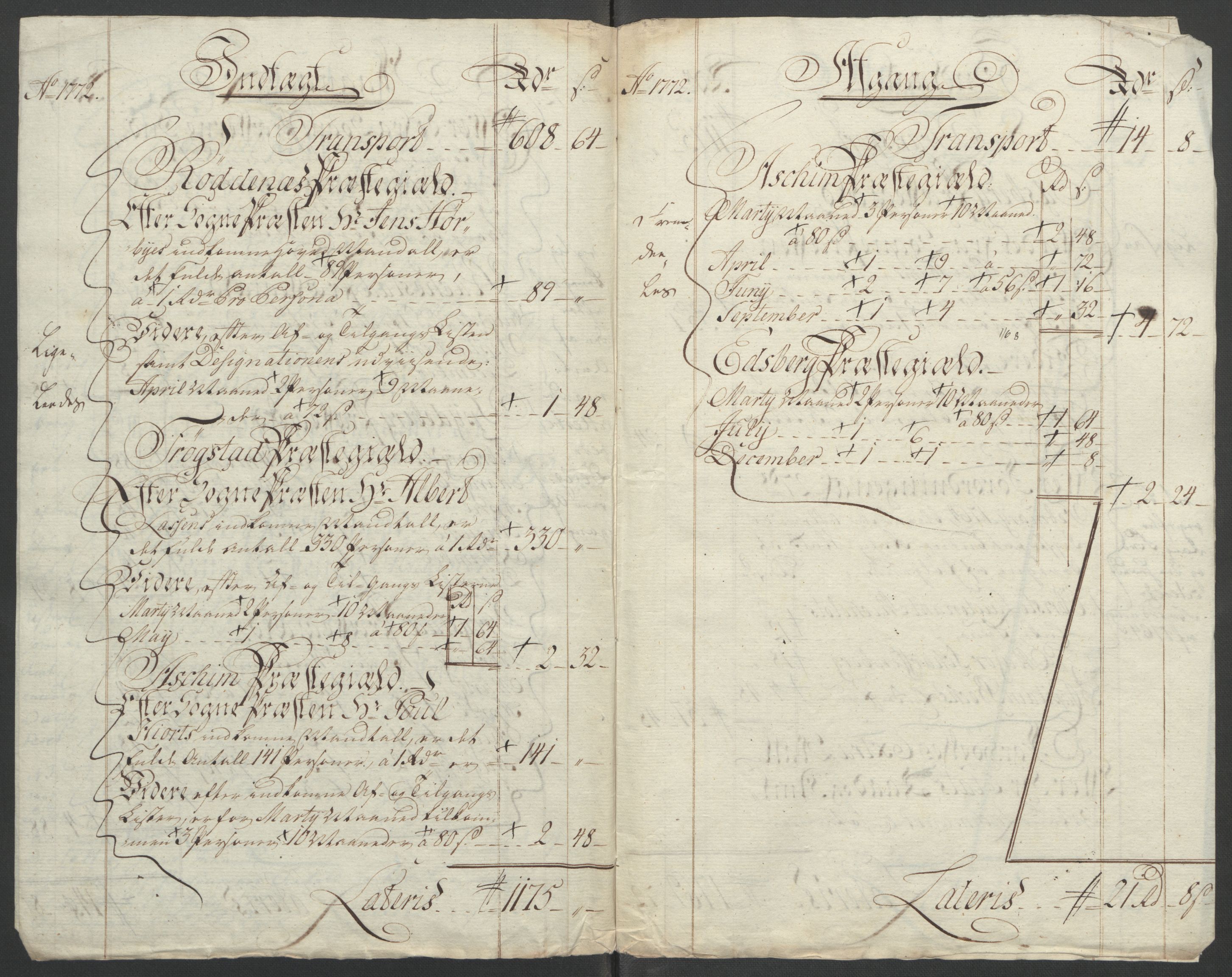 Rentekammeret inntil 1814, Reviderte regnskaper, Fogderegnskap, AV/RA-EA-4092/R07/L0413: Ekstraskatten Rakkestad, Heggen og Frøland, 1762-1772, p. 518