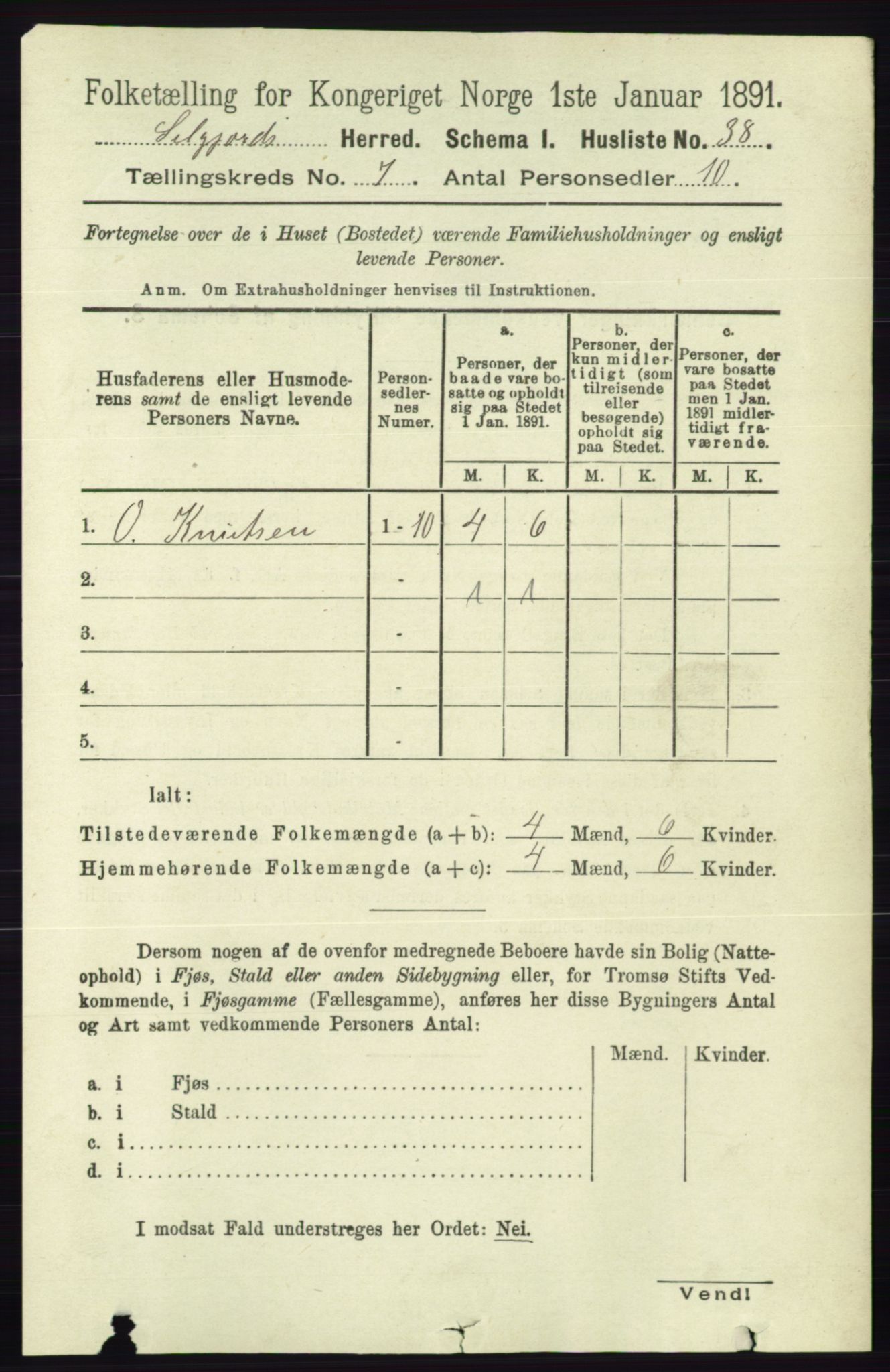 RA, 1891 census for 0828 Seljord, 1891, p. 2601