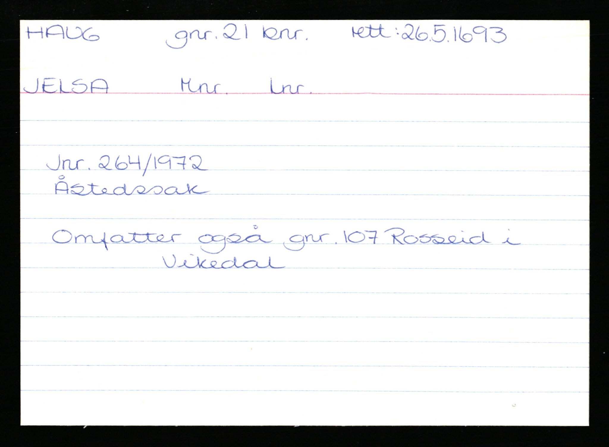 Statsarkivet i Stavanger, AV/SAST-A-101971/03/Y/Yk/L0015: Registerkort sortert etter gårdsnavn: Haneberg - Haugland nedre, 1750-1930, p. 292