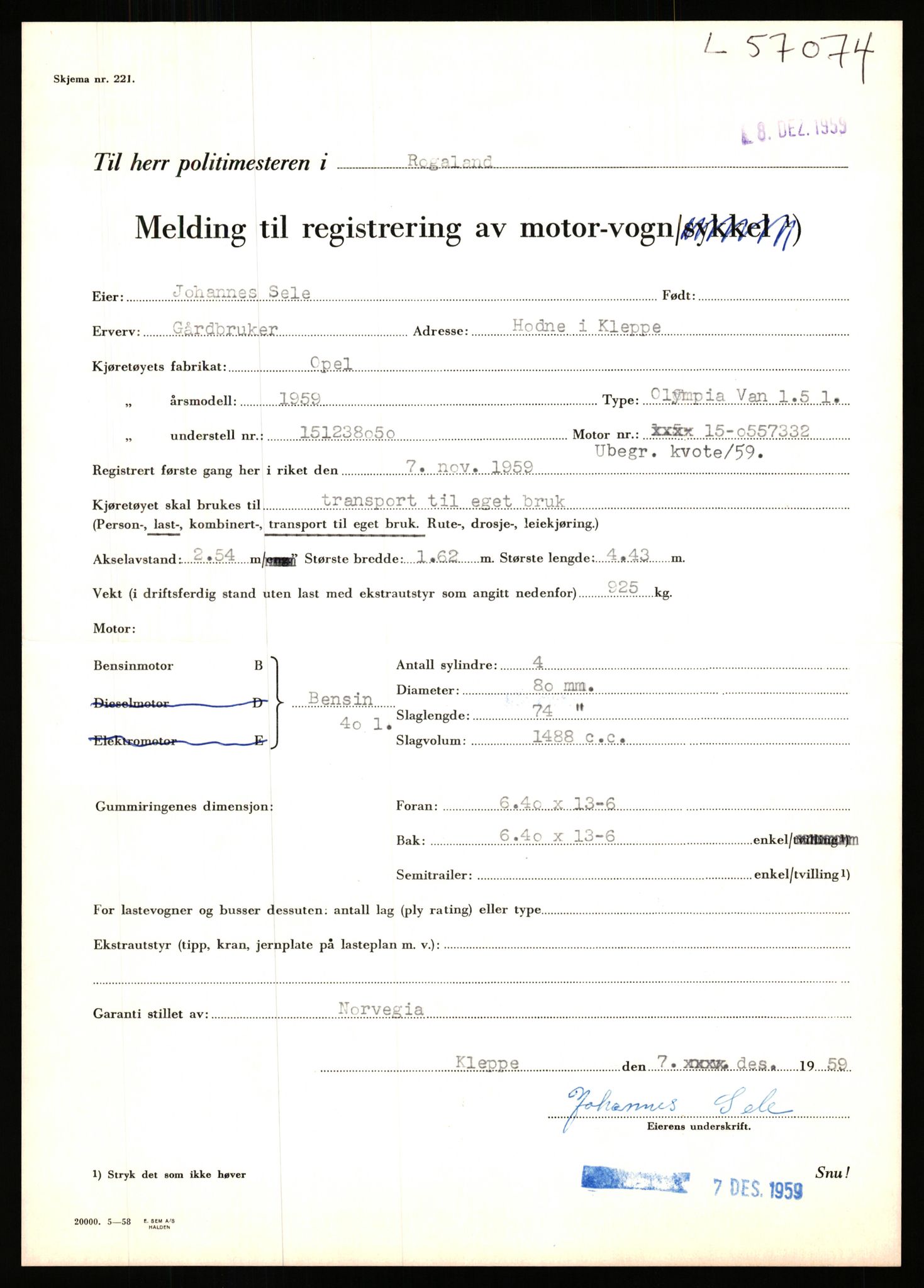 Stavanger trafikkstasjon, AV/SAST-A-101942/0/F/L0056: L-56500 - L-57199, 1930-1971, p. 1946