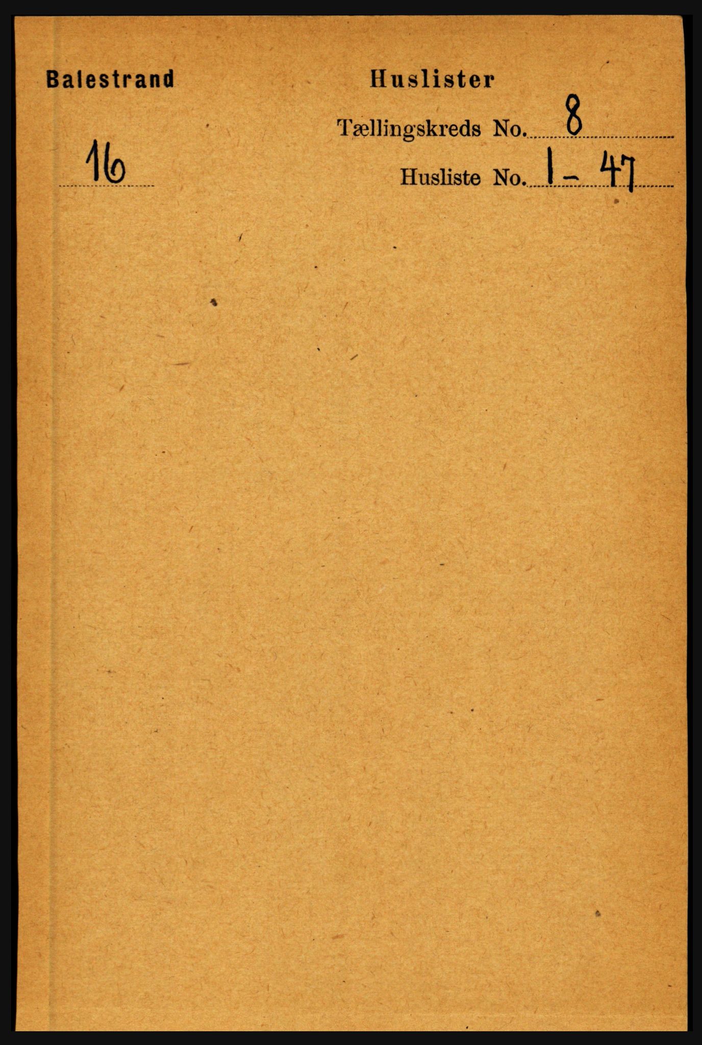 RA, 1891 census for 1418 Balestrand, 1891, p. 1679