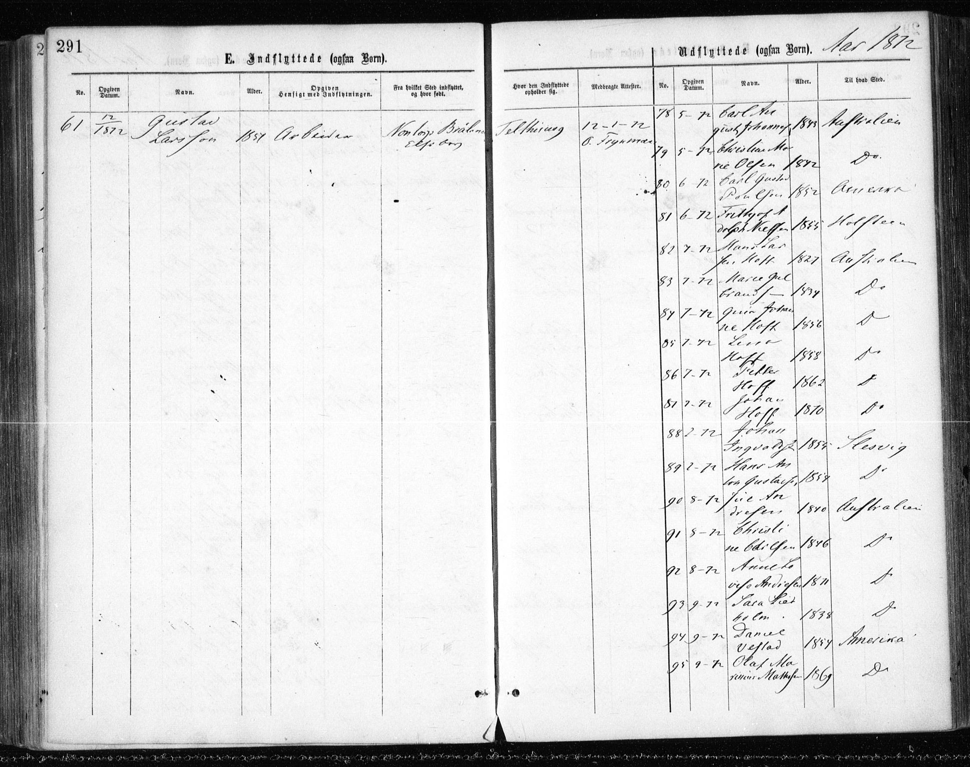 Gamle Aker prestekontor Kirkebøker, AV/SAO-A-10617a/F/L0003: Parish register (official) no. 3, 1865-1873, p. 291