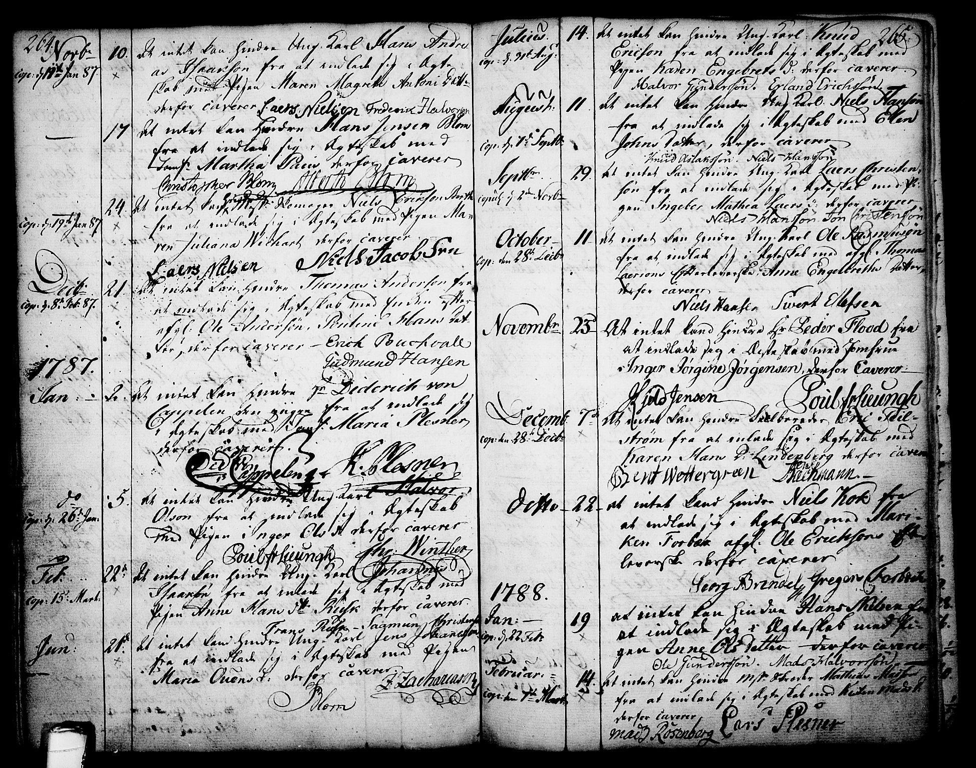 Skien kirkebøker, AV/SAKO-A-302/F/Fa/L0003: Parish register (official) no. 3, 1755-1791, p. 264-265