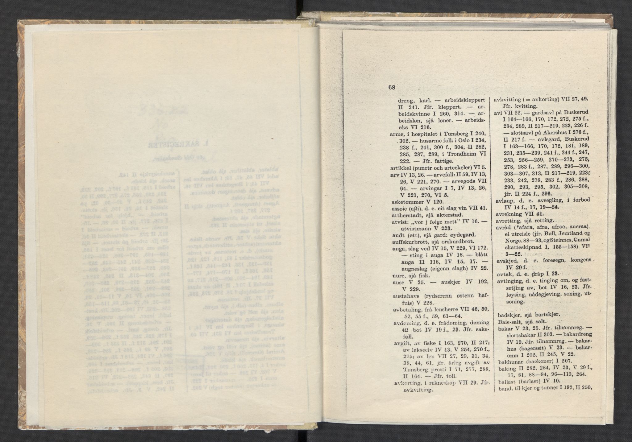 Publikasjoner utgitt av Arkivverket, PUBL/PUBL-001/C/0008: Sakregister, 1548-1567, p. 68