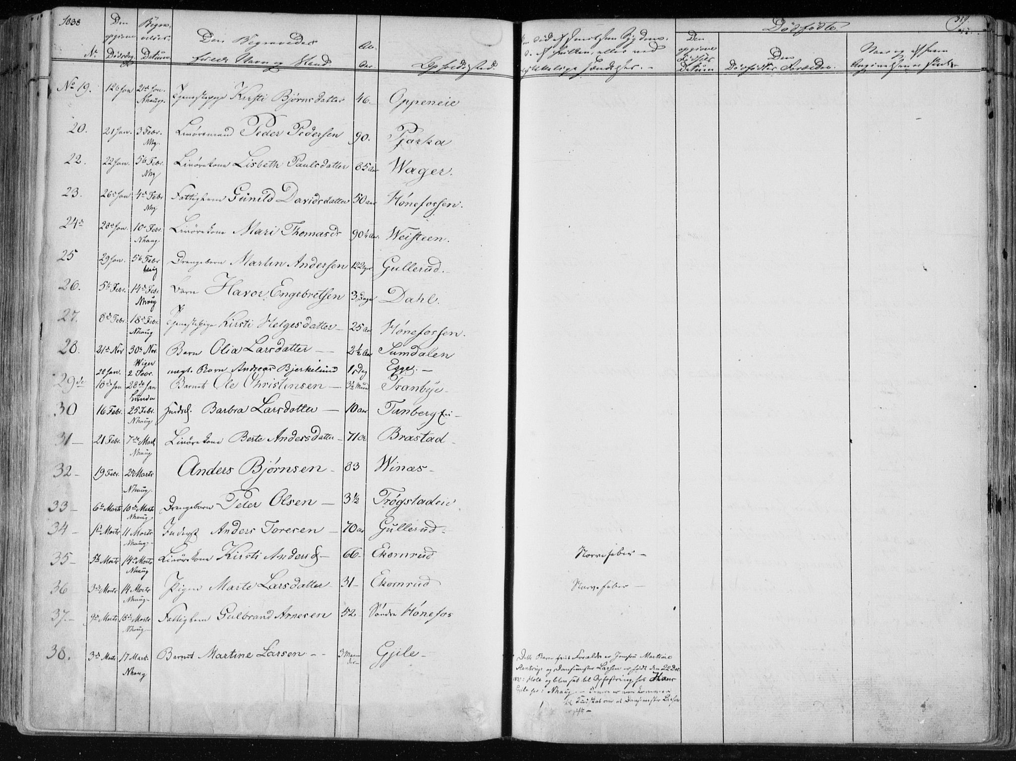 Norderhov kirkebøker, SAKO/A-237/F/Fa/L0010: Parish register (official) no. 10, 1837-1847, p. 389