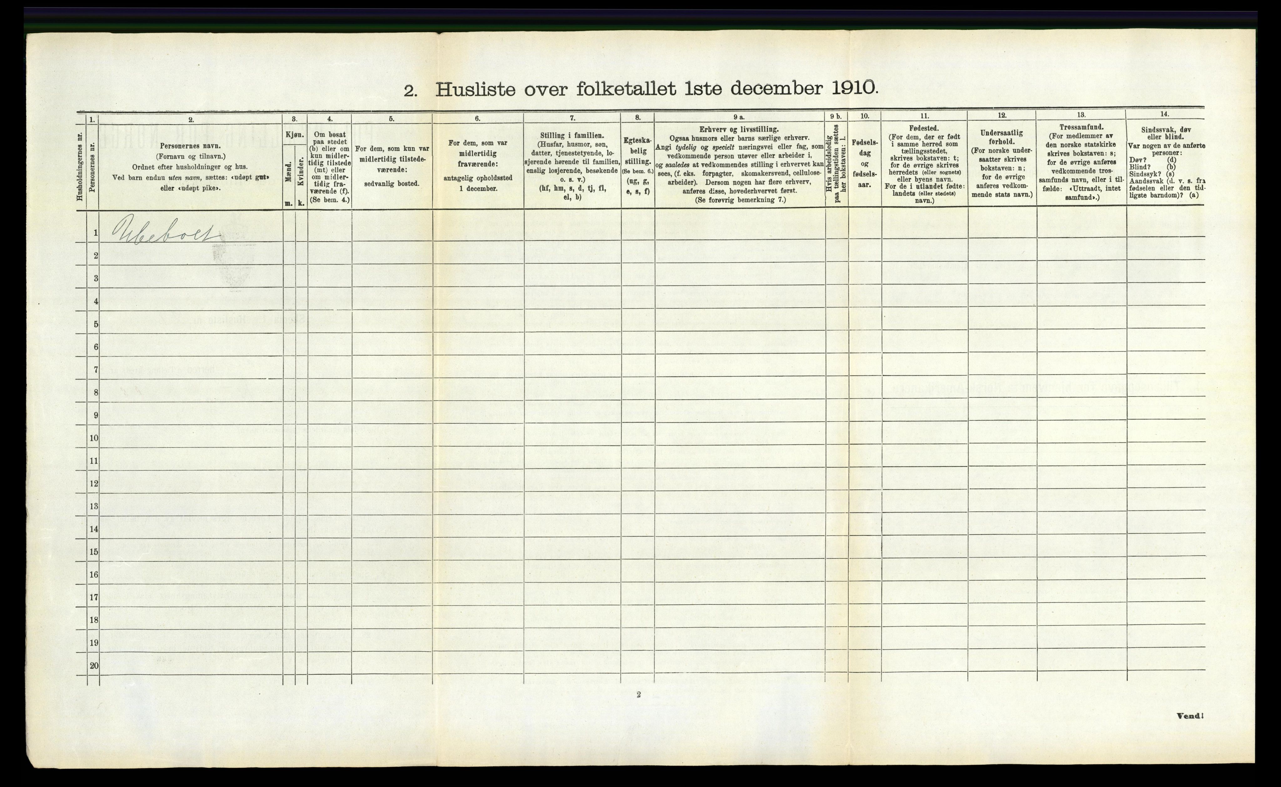 RA, 1910 census for Skåtøy, 1910, p. 852