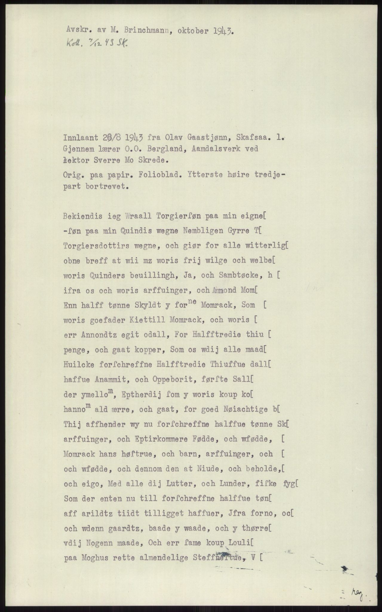 Samlinger til kildeutgivelse, Diplomavskriftsamlingen, RA/EA-4053/H/Ha, p. 1648