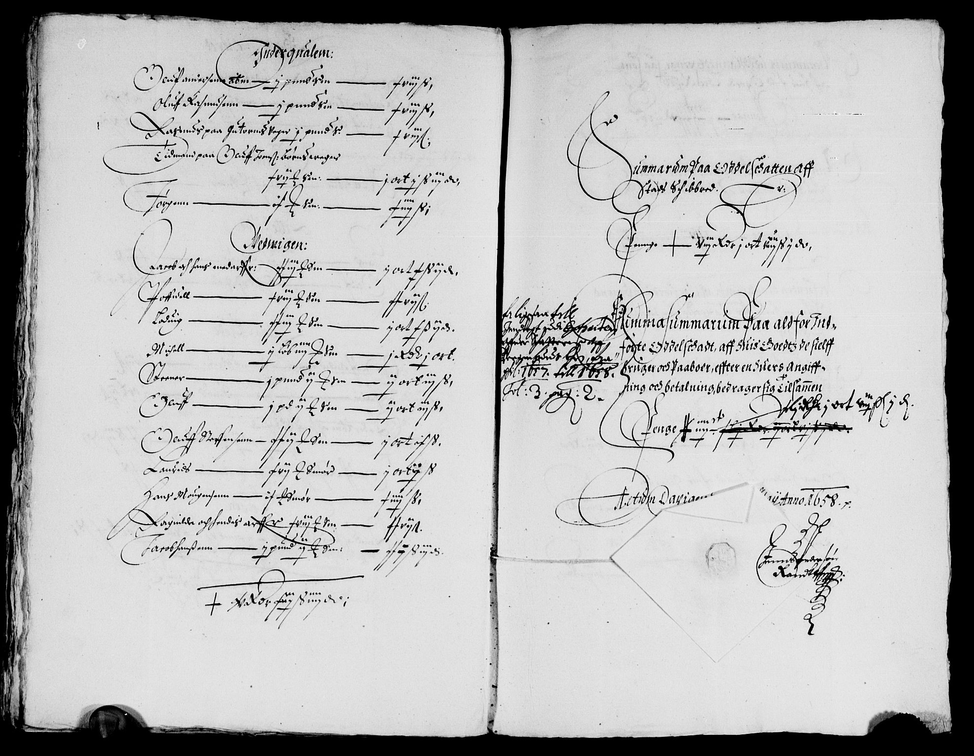 Rentekammeret inntil 1814, Reviderte regnskaper, Lensregnskaper, RA/EA-5023/R/Rb/Rbt/L0139: Bergenhus len, 1657-1658