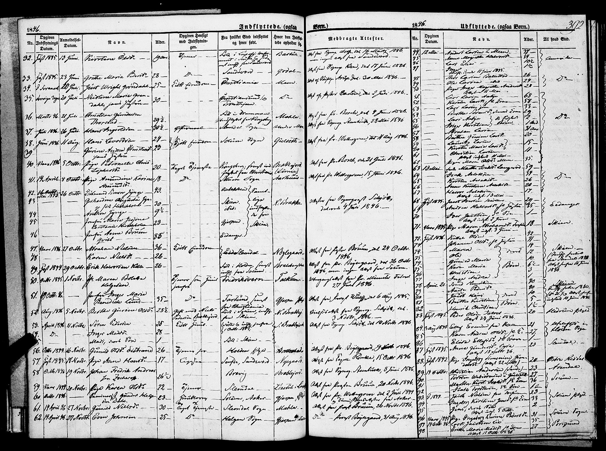 Gjerpen kirkebøker, SAKO/A-265/F/Fa/L0007b: Parish register (official) no. I 7B, 1834-1857, p. 392